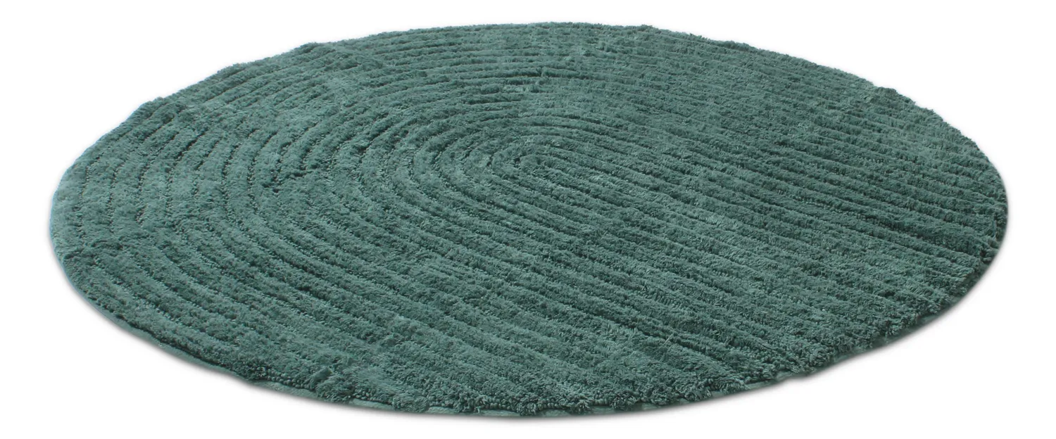 Ronde Badmat - Evena (donkergroen)