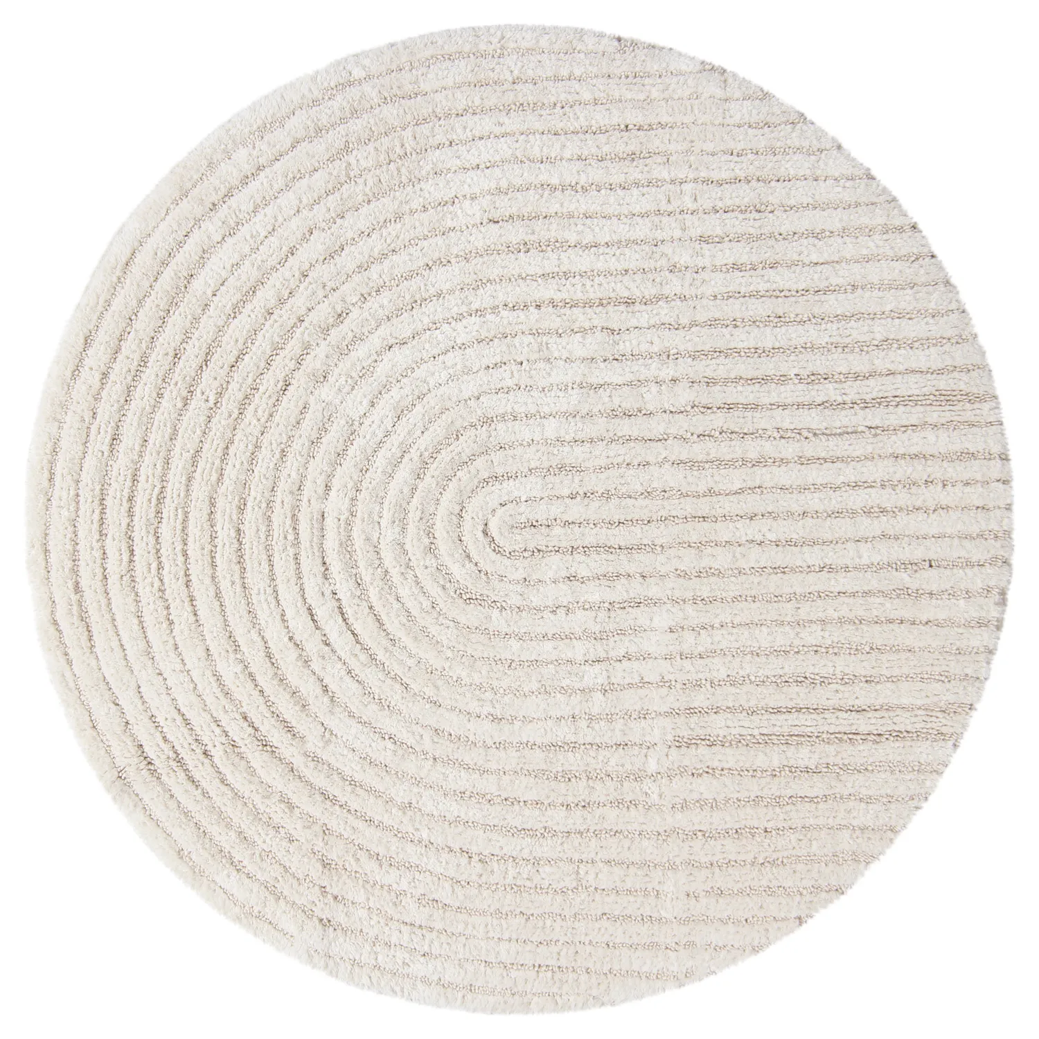 Ronde Badmat - Evena (gebroken wit)