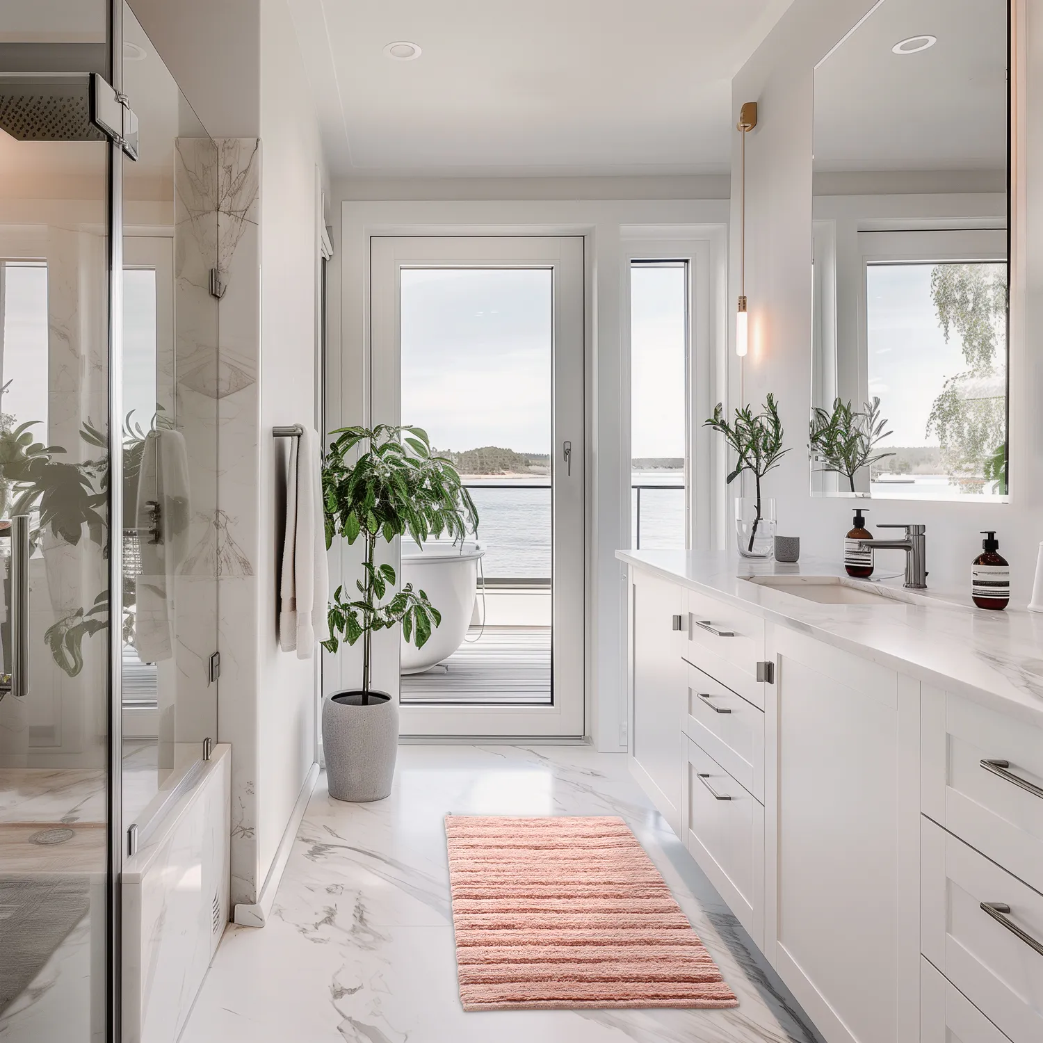 Badmat - Franny (roze)