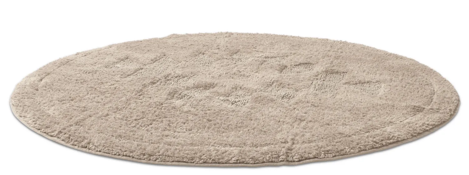 Ronde Badmat - Gertie (beige)