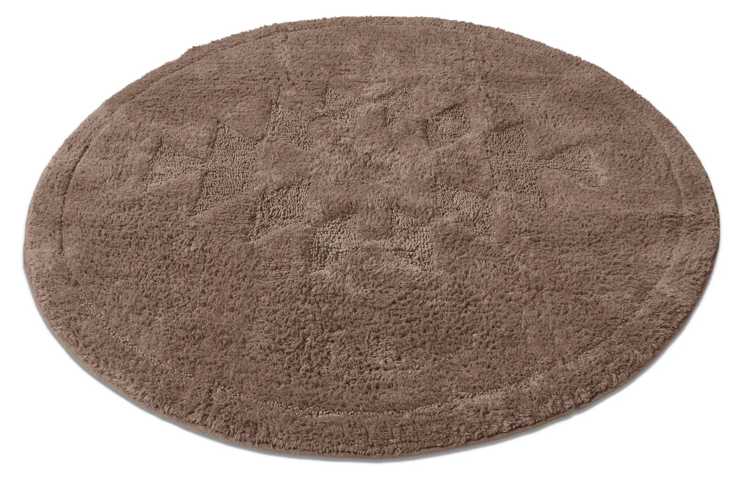 Ronde Badmat - Gertie (bruin)