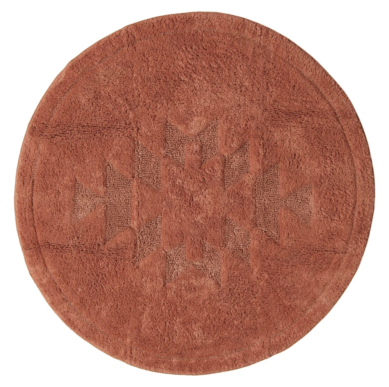 Ronde Badmat - Gertie (terracotta)