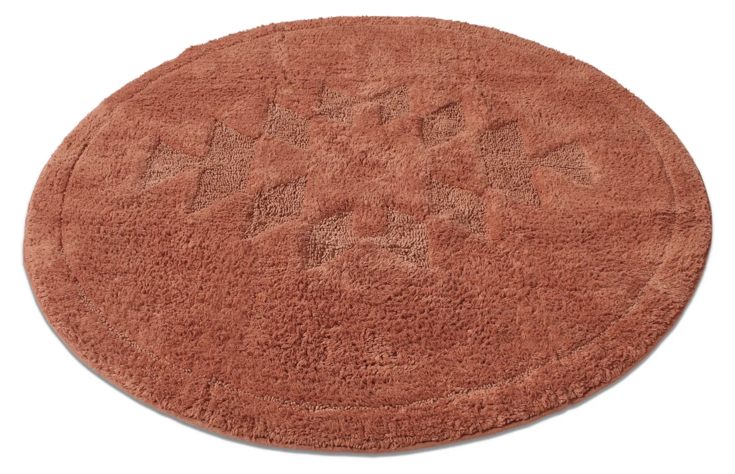 Ronde Badmat - Gertie (terracotta)