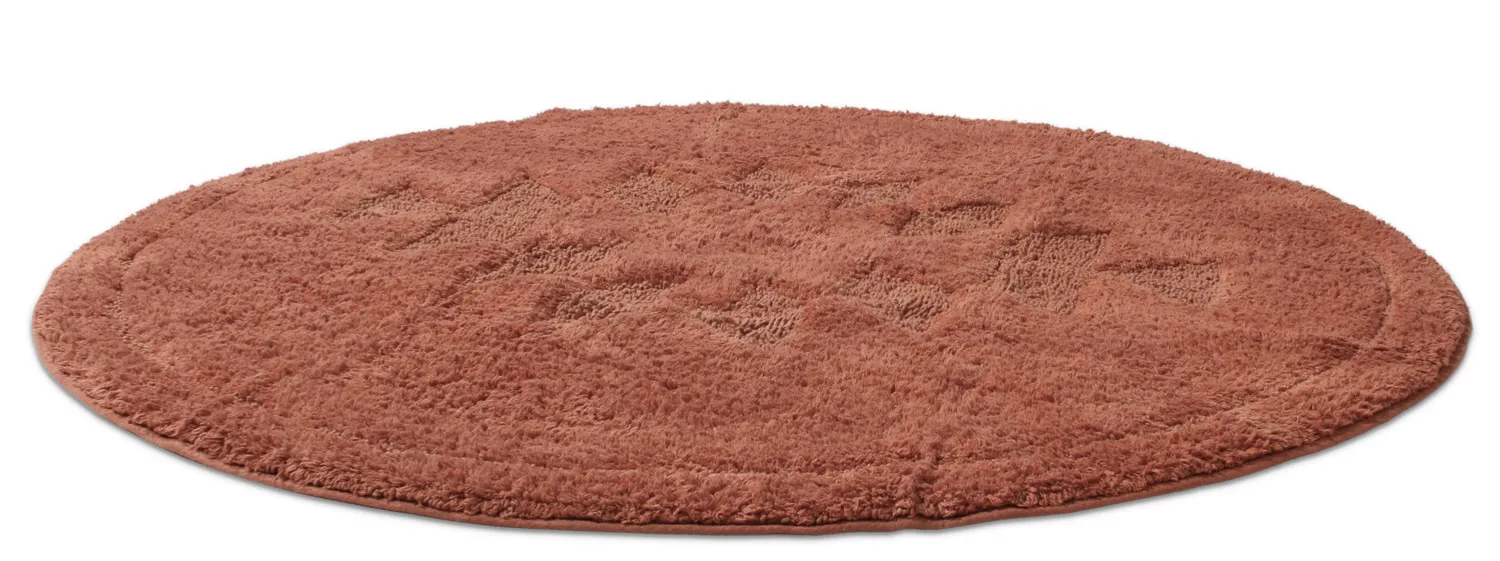 Ronde Badmat - Gertie (terracotta)