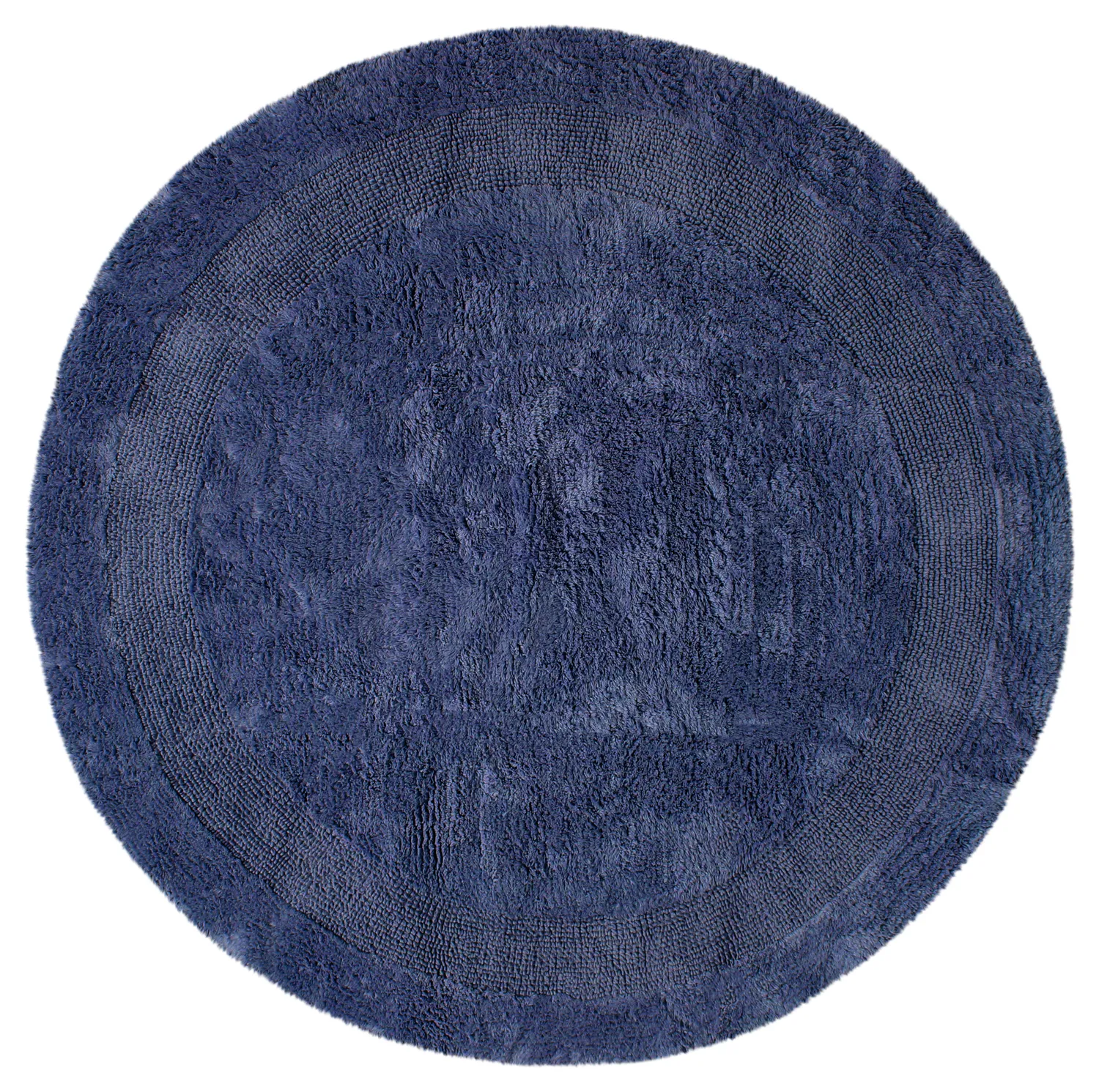 Ronde Badmat - Nila (blauw)