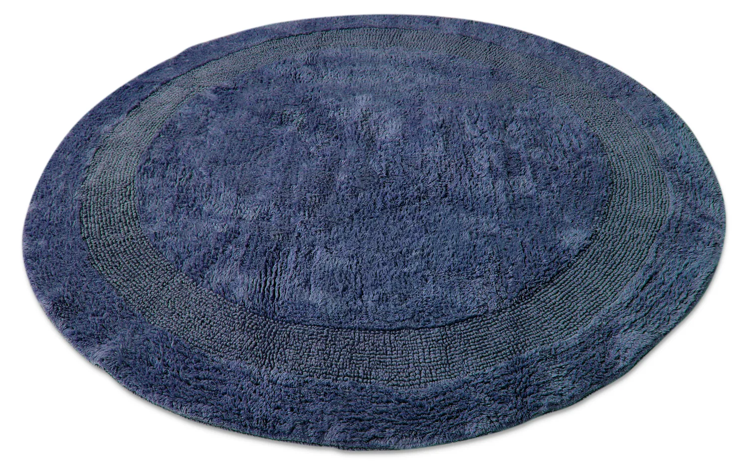 Ronde Badmat - Nila (blauw)