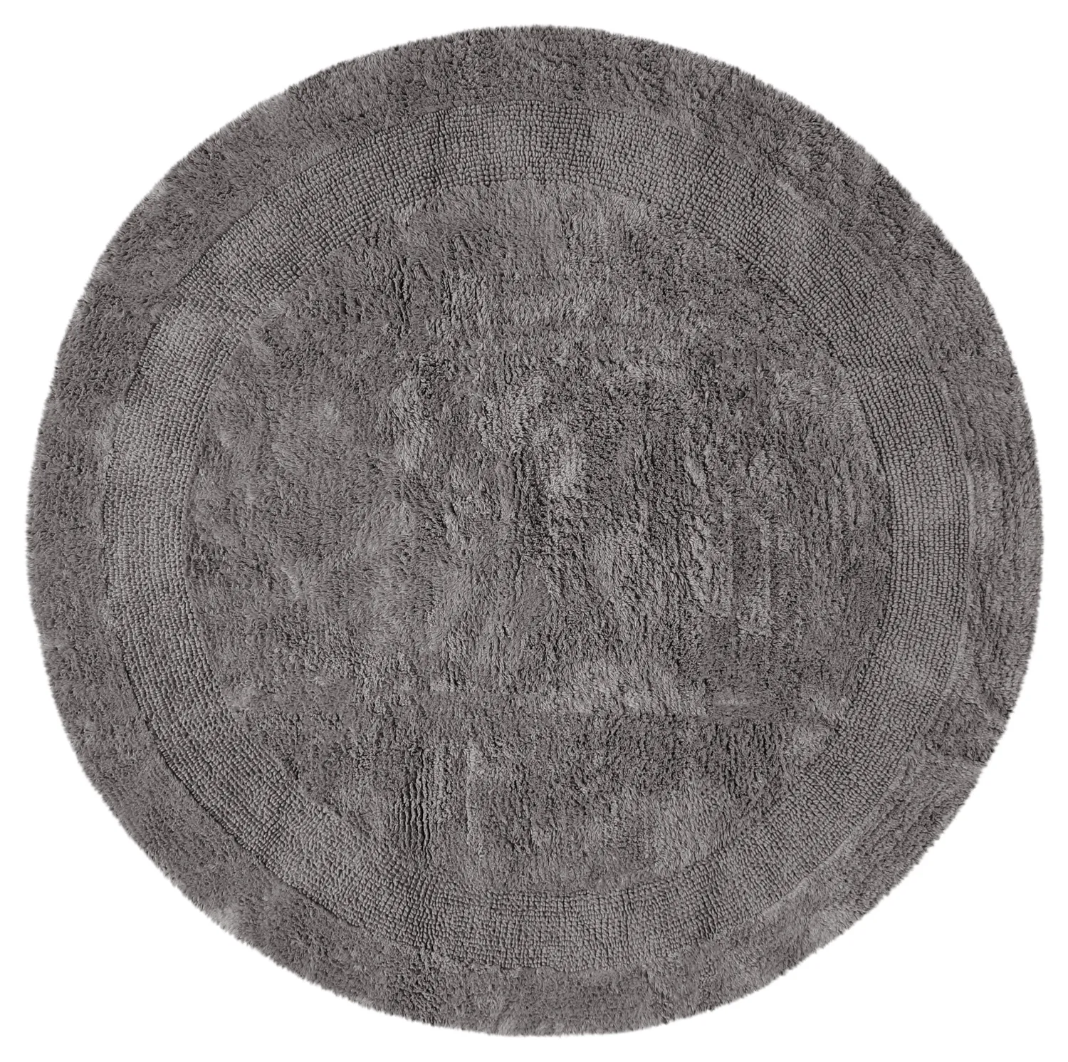 Ronde Badmat - Nila (donkergrijs)