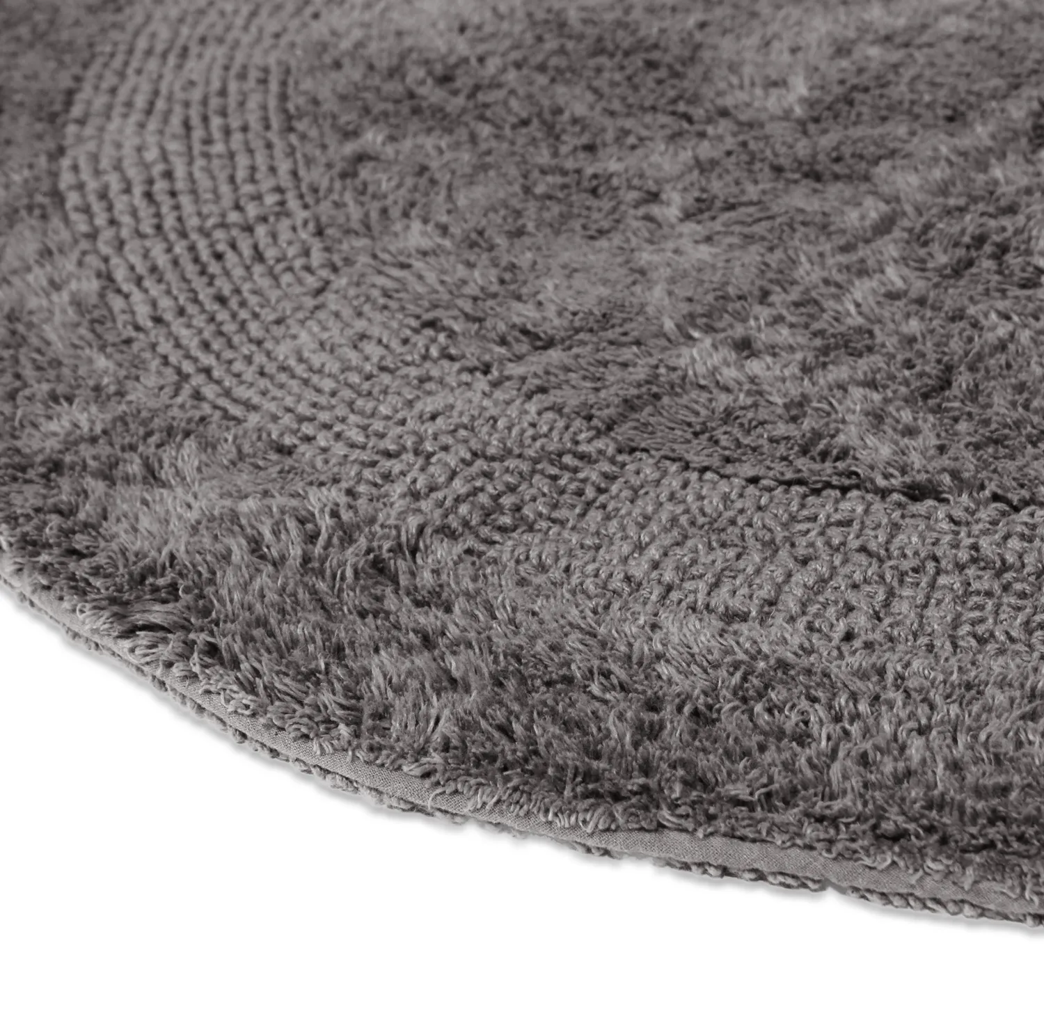 Ronde Badmat - Nila (donkergrijs)
