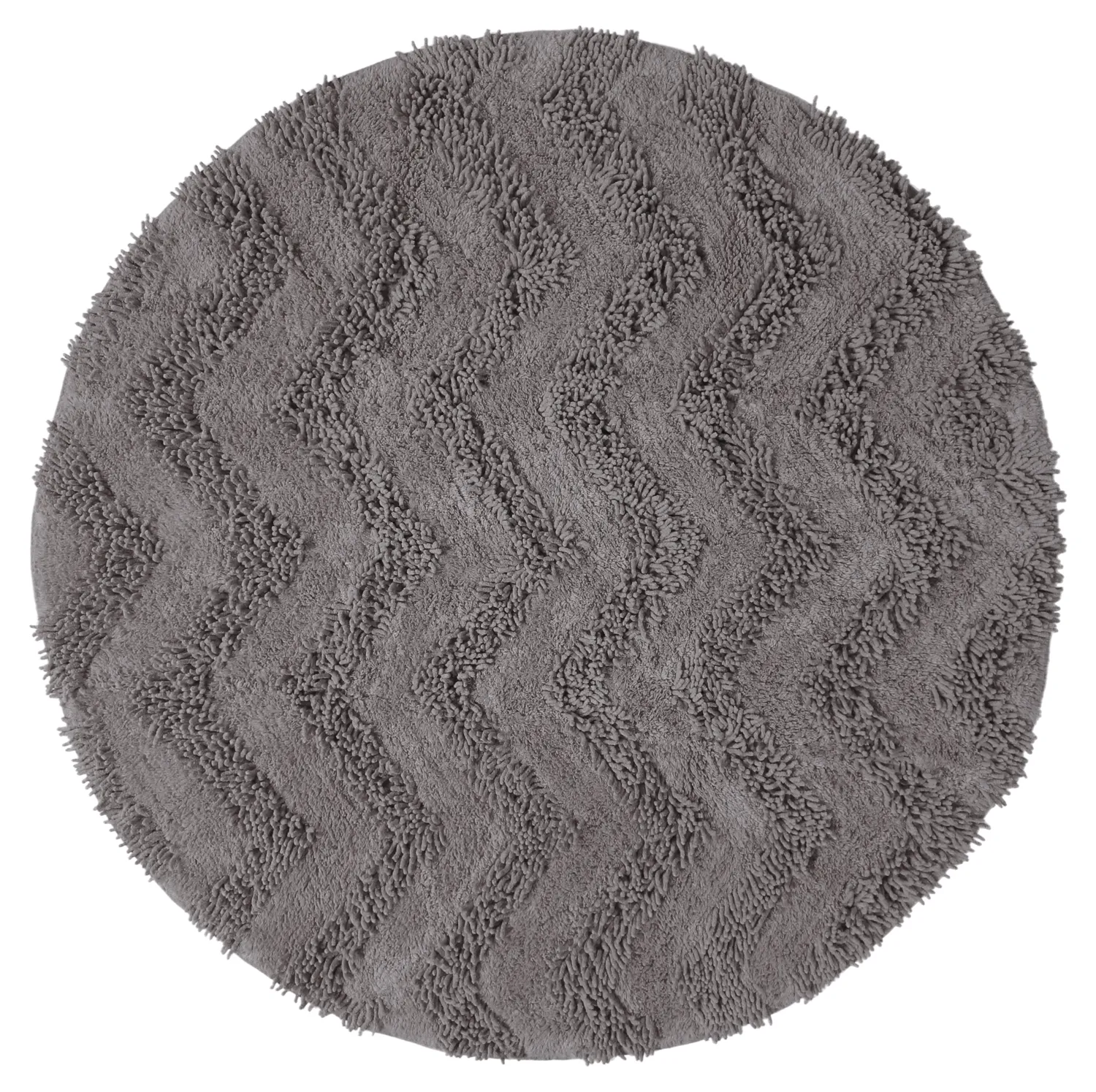 Ronde Badmat - Tressa (donkergrijs)