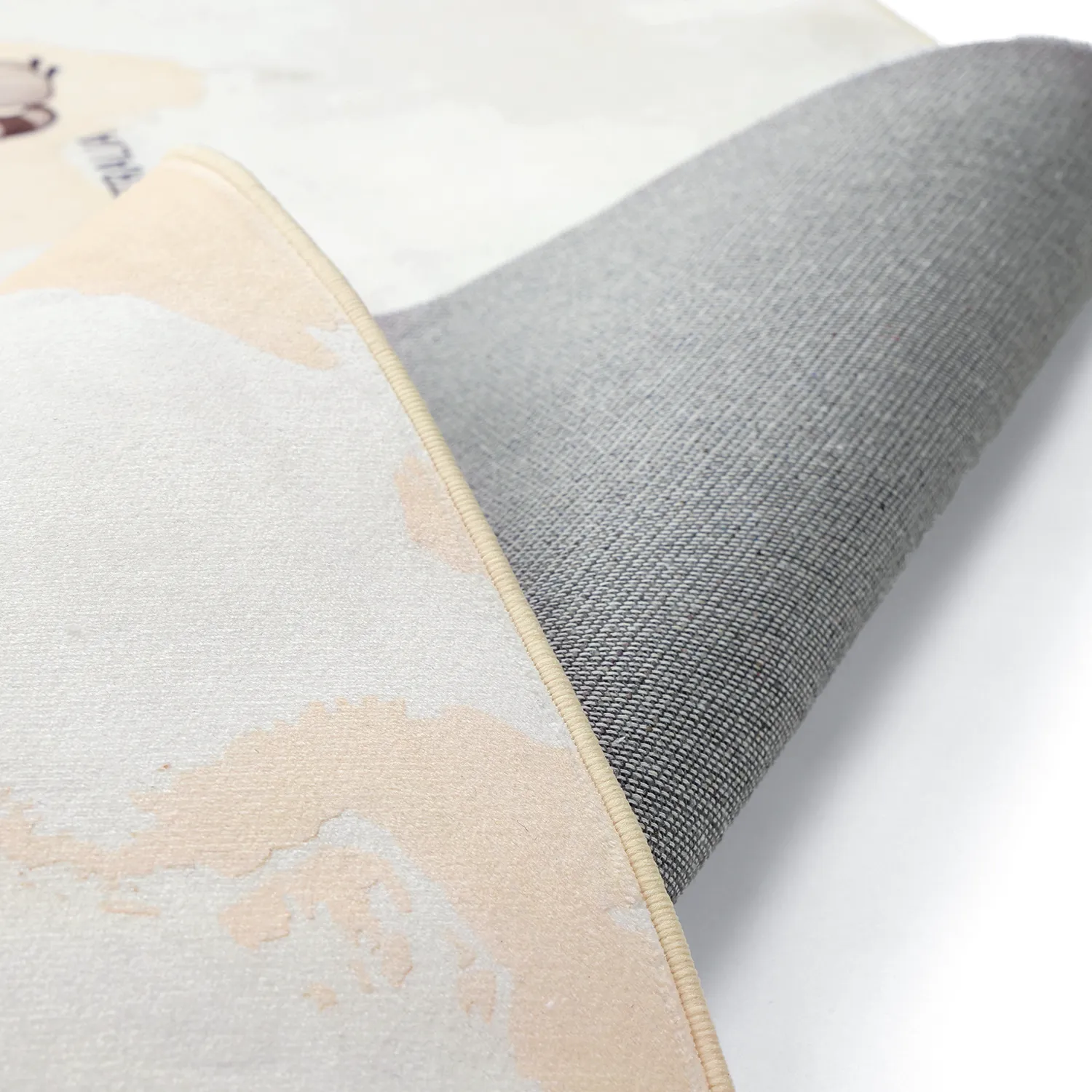 Kindervloerkleed - Animal Map (beige)