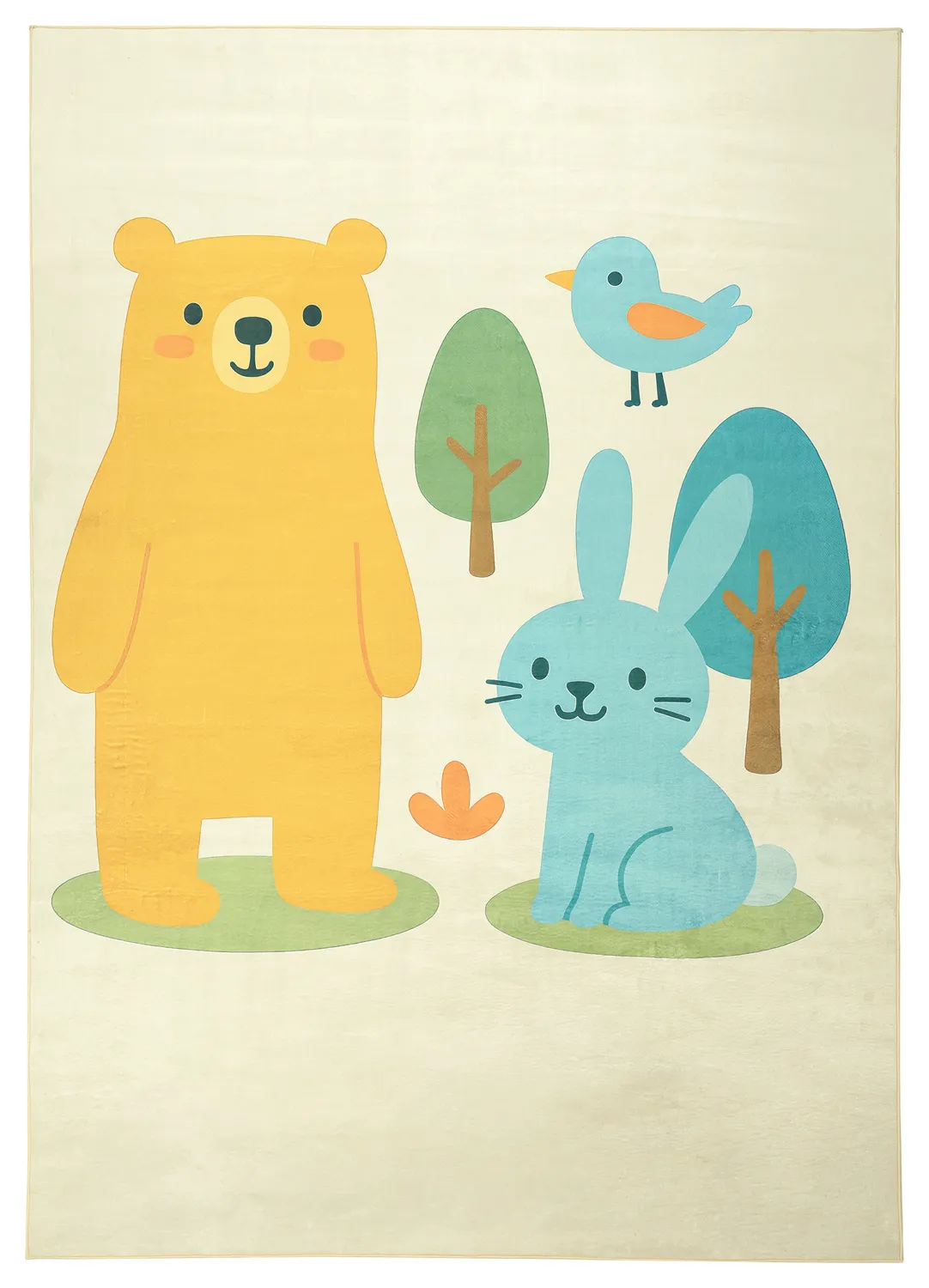 Kinderkleed - Bear and Bunny (crème/multi)