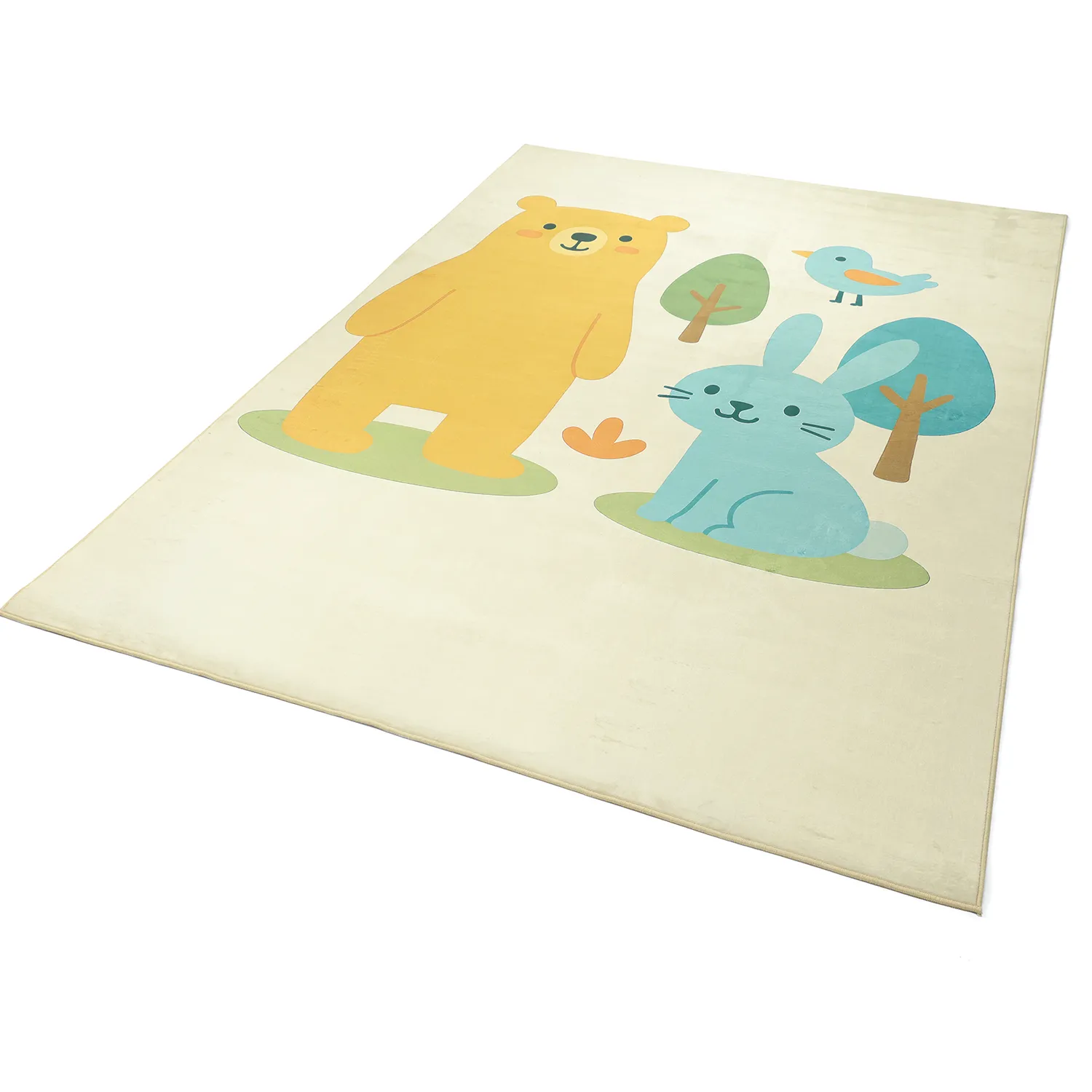 Kinderkleed - Bear and Bunny (crème/multi)