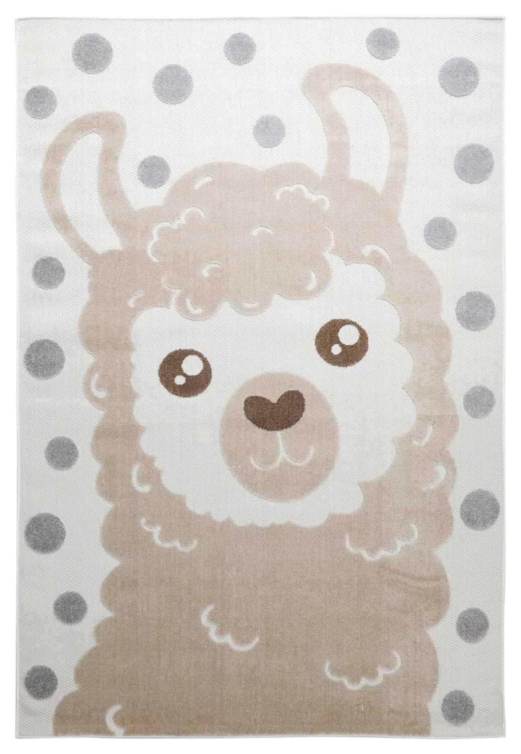 Kinderkleed - Kind Llama (crème/bruin)