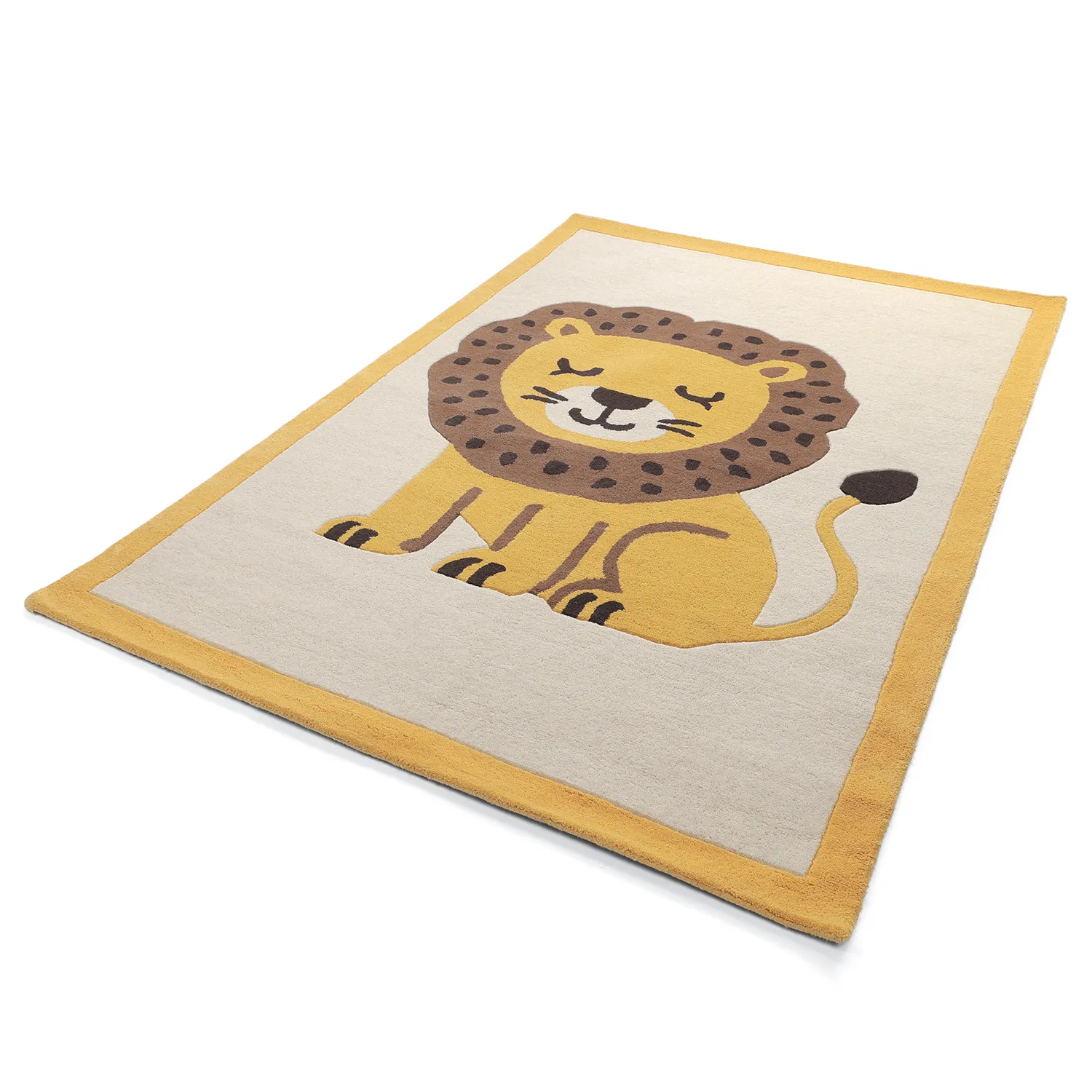 Kinderkleed - Lion Hand Tufted Wool Premium (beige/multi)