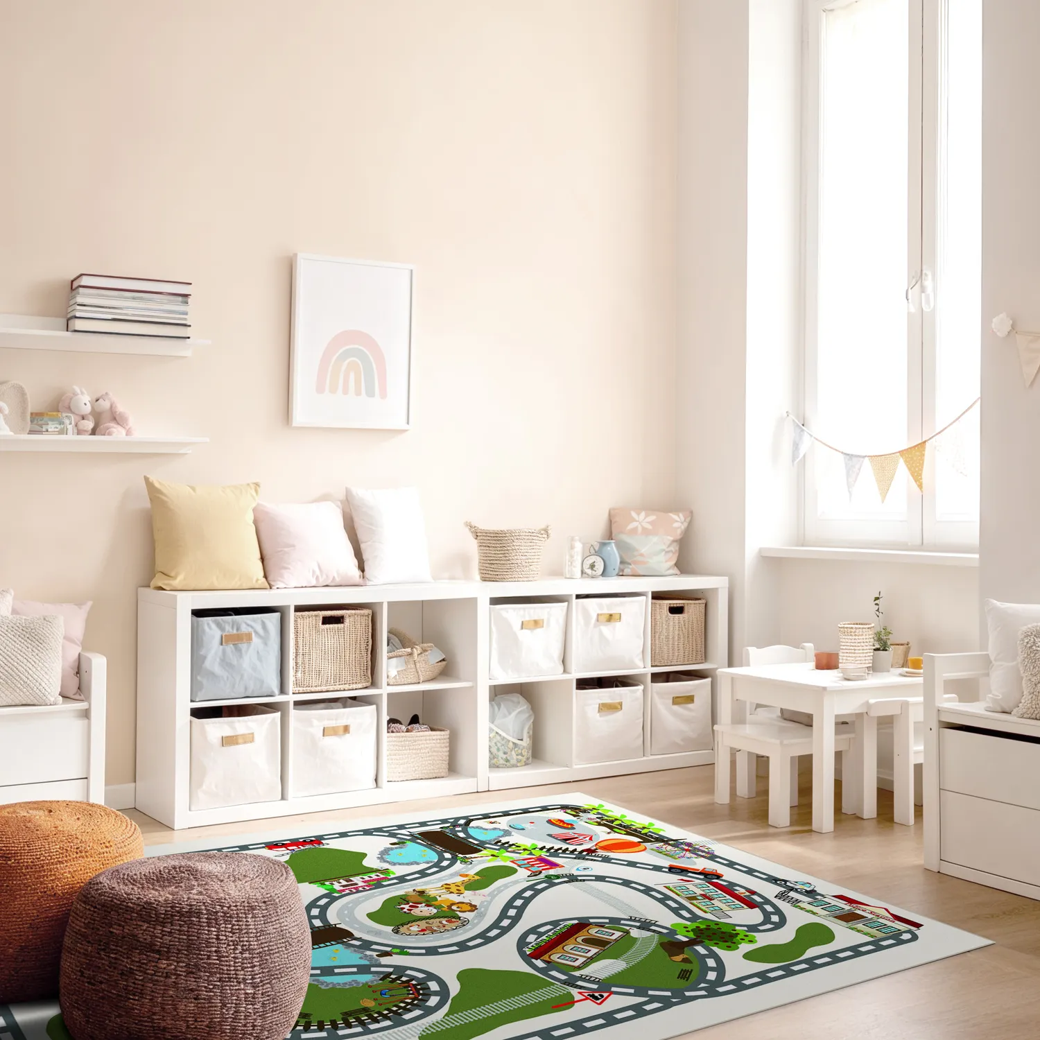 Kindervloerkleed - Little Town