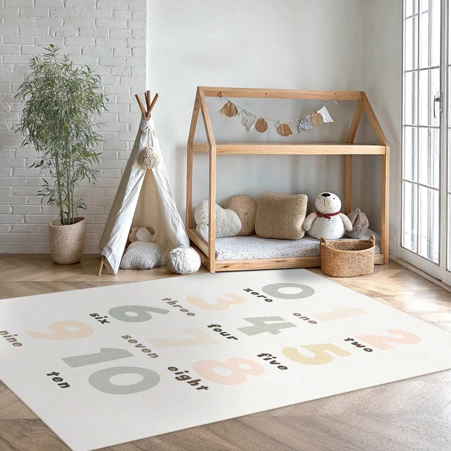 Kindervloerkleed - Numbers (multi)