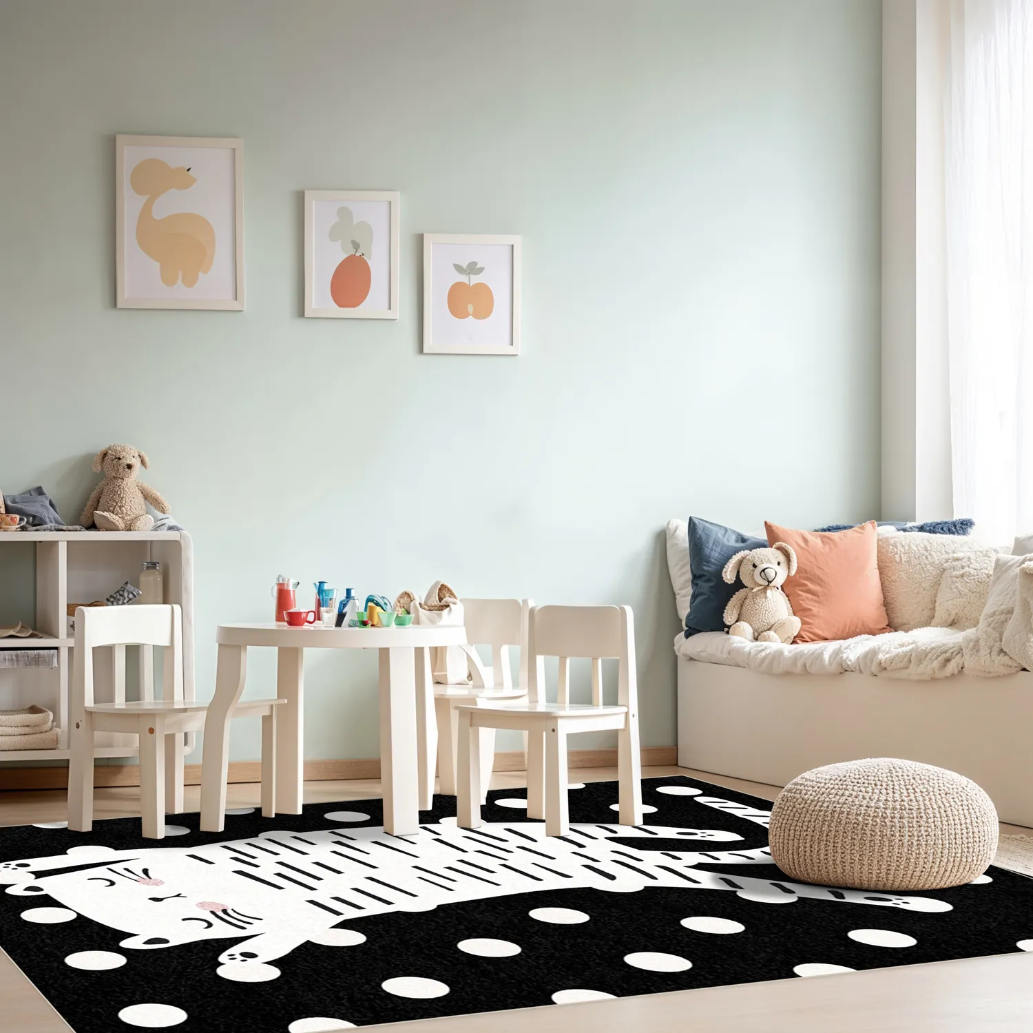 Kindervloerkleed - Sleepy Kitten (multi)