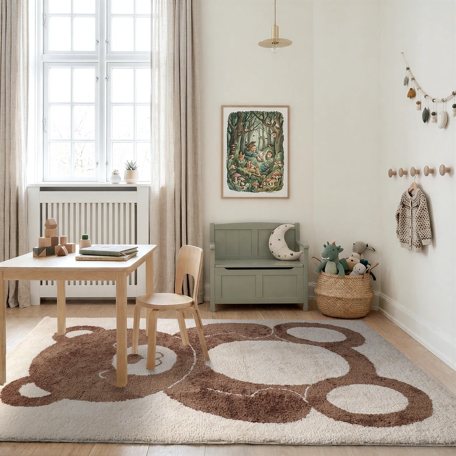 Kinderkleed - Soft Teddybear (crème/bruin)