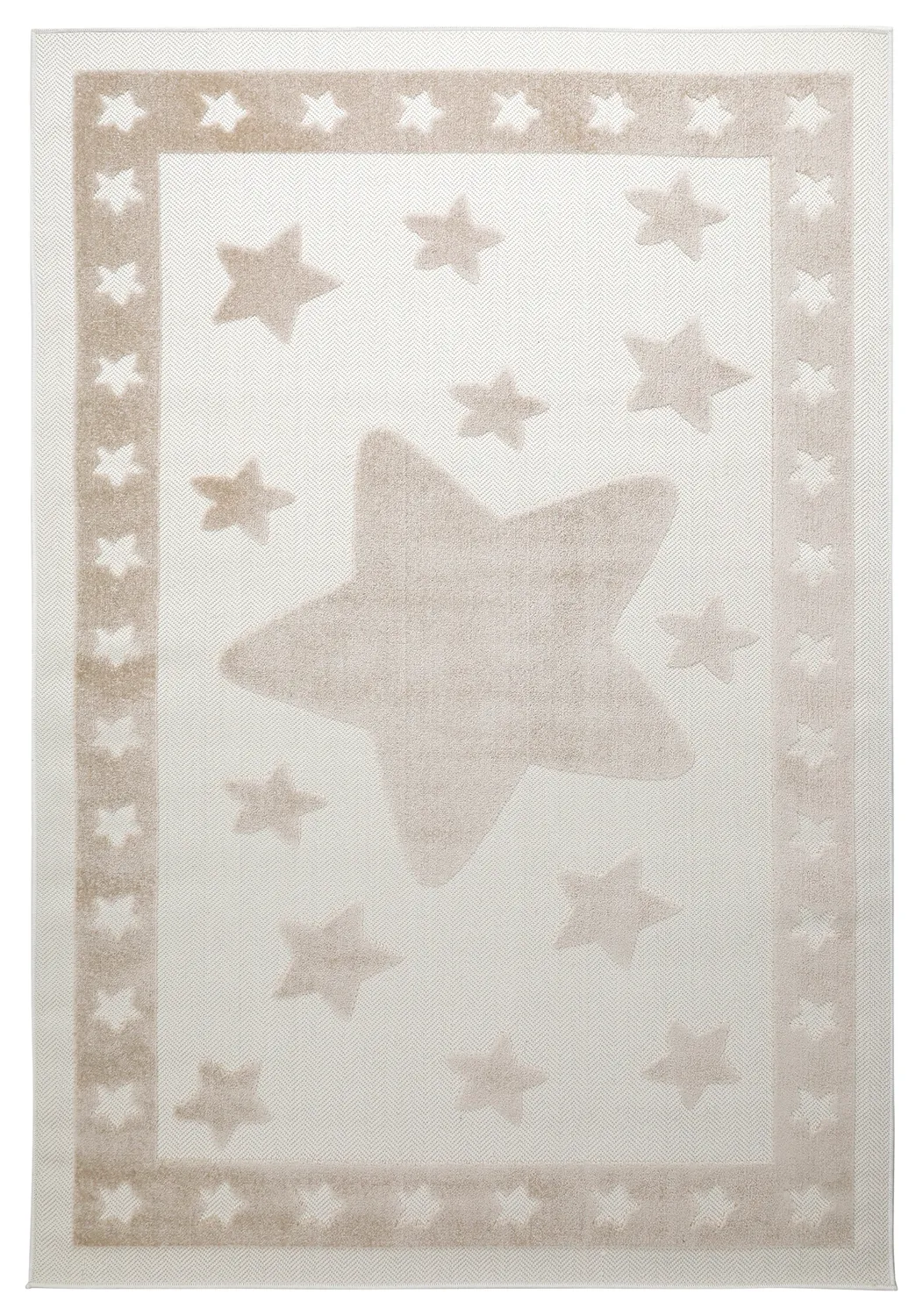 Kinderkleed - Star Frame (crème/bruin)