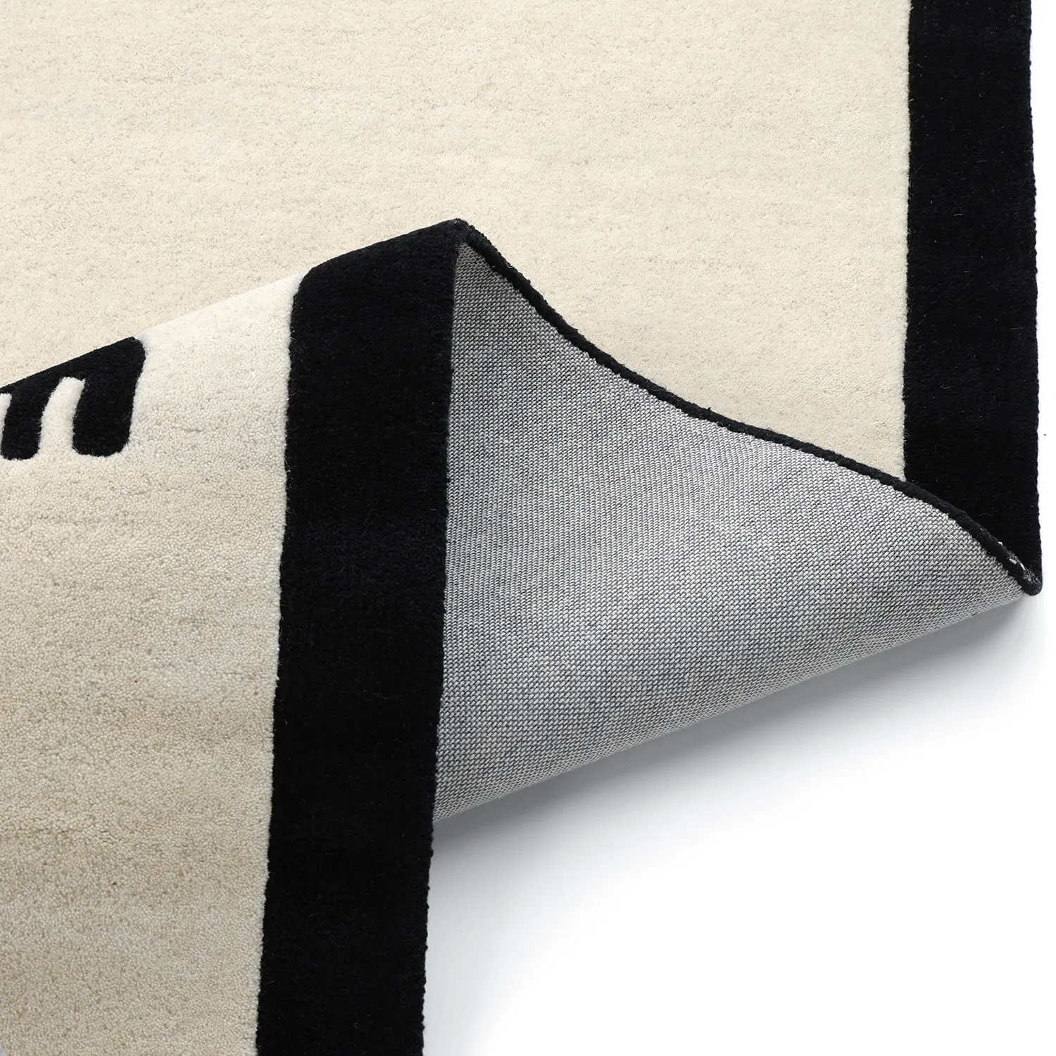 Kinderkleed - Zebra Hand Tufted Wool Premium (beige/zwart)