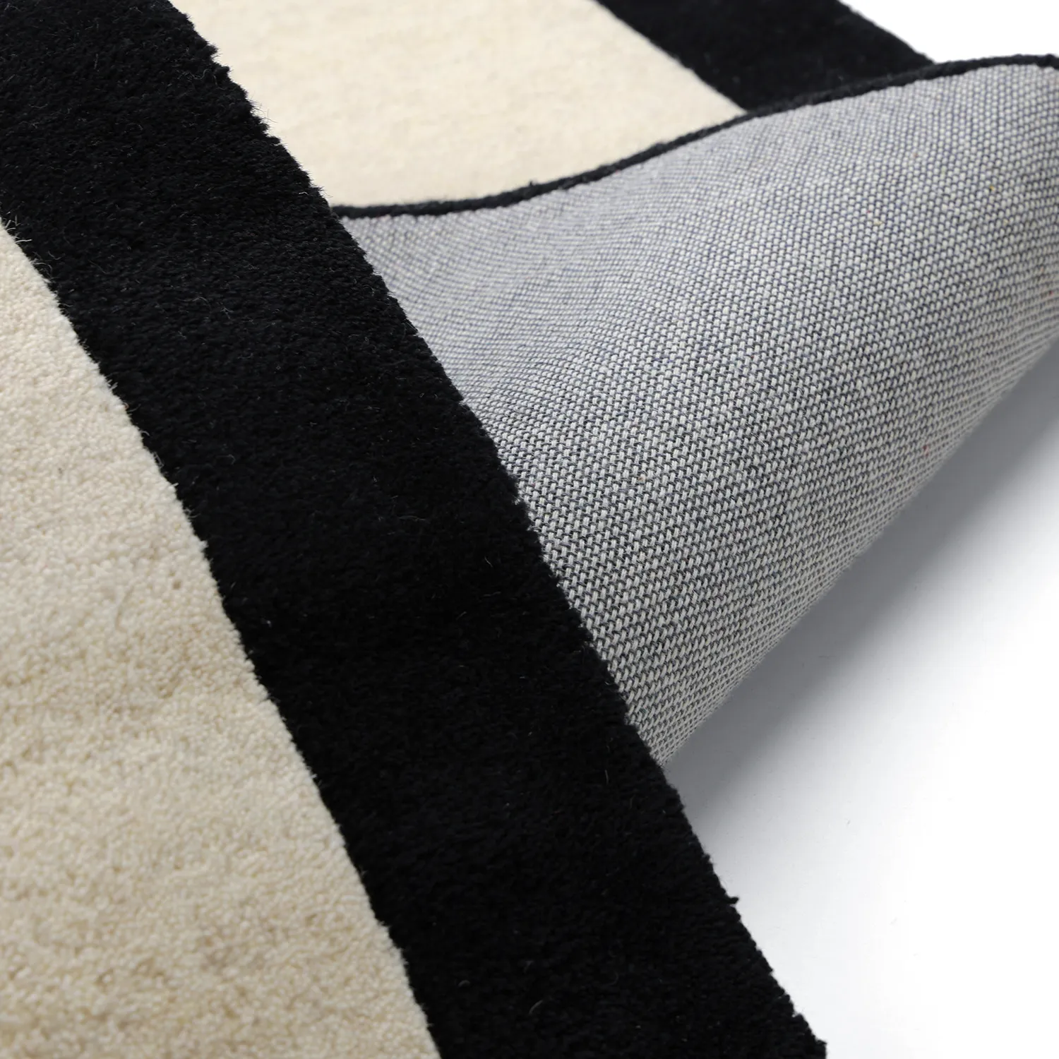Kinderkleed - Zebra Hand Tufted Wool Premium (beige/zwart)