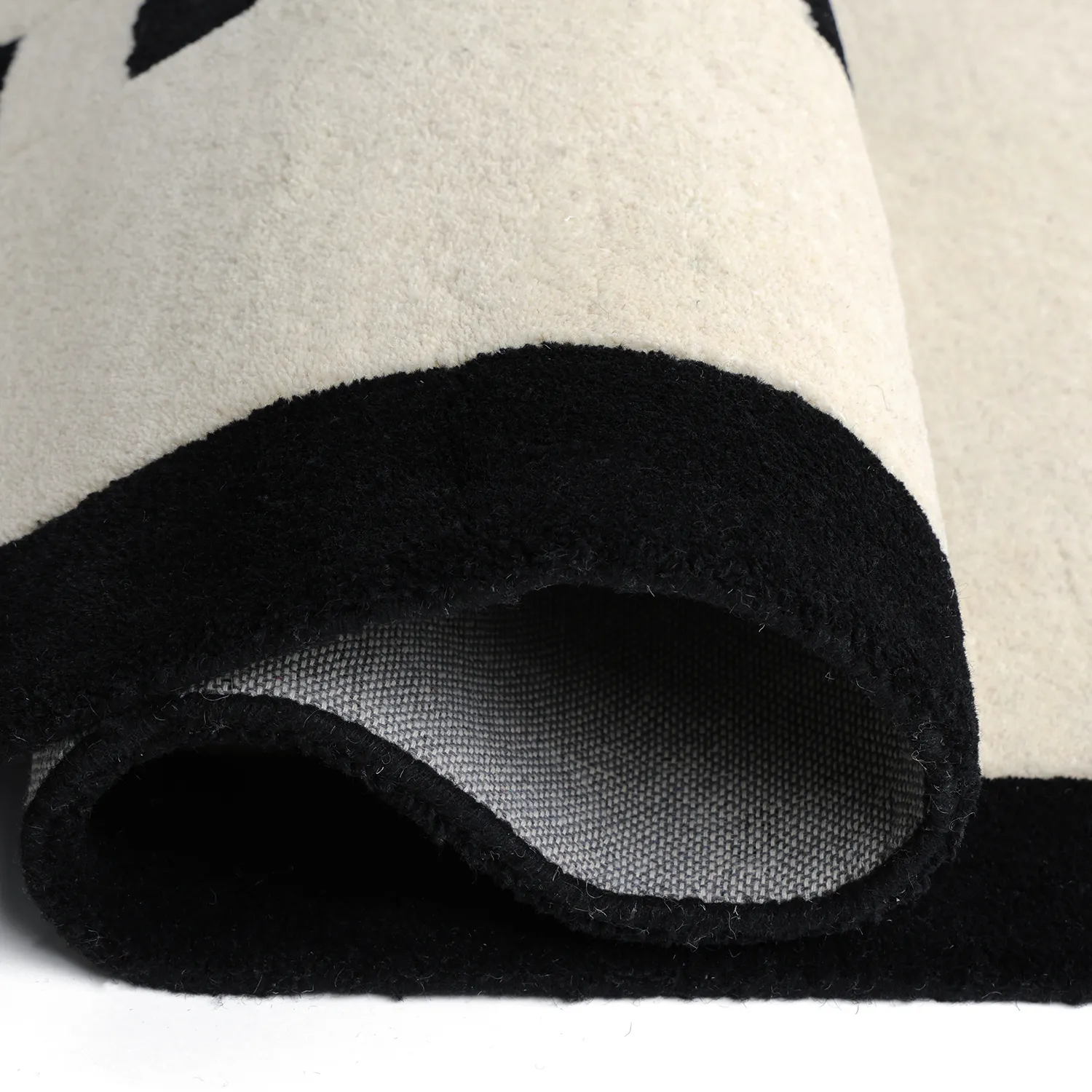Kinderkleed - Zebra Hand Tufted Wool Premium (beige/zwart)