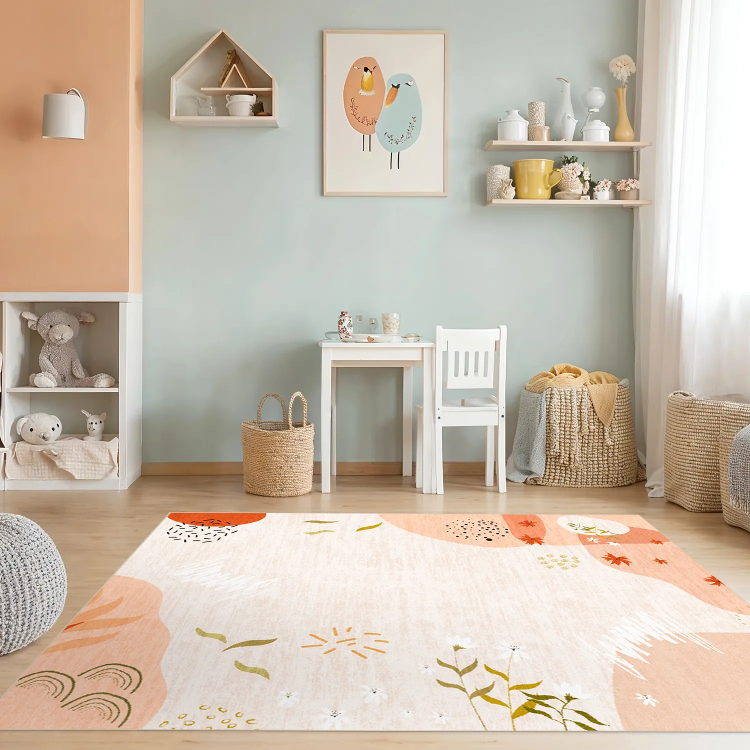 Kindervloerkleed - Zora (roze)