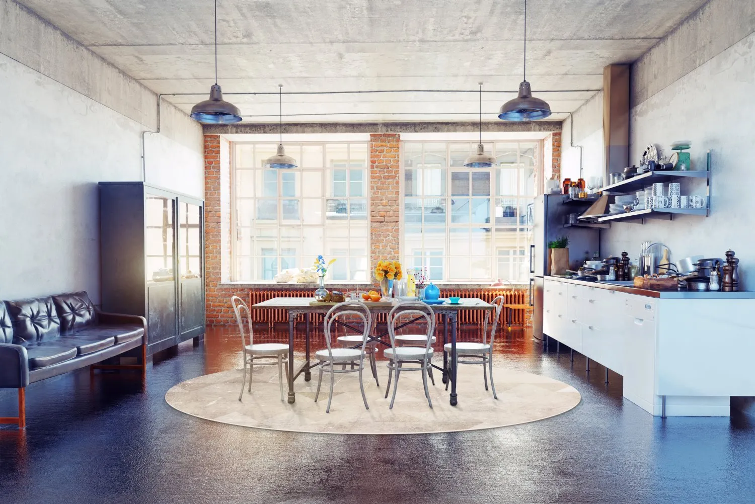 Rond vloerkleed - Porto (beige)