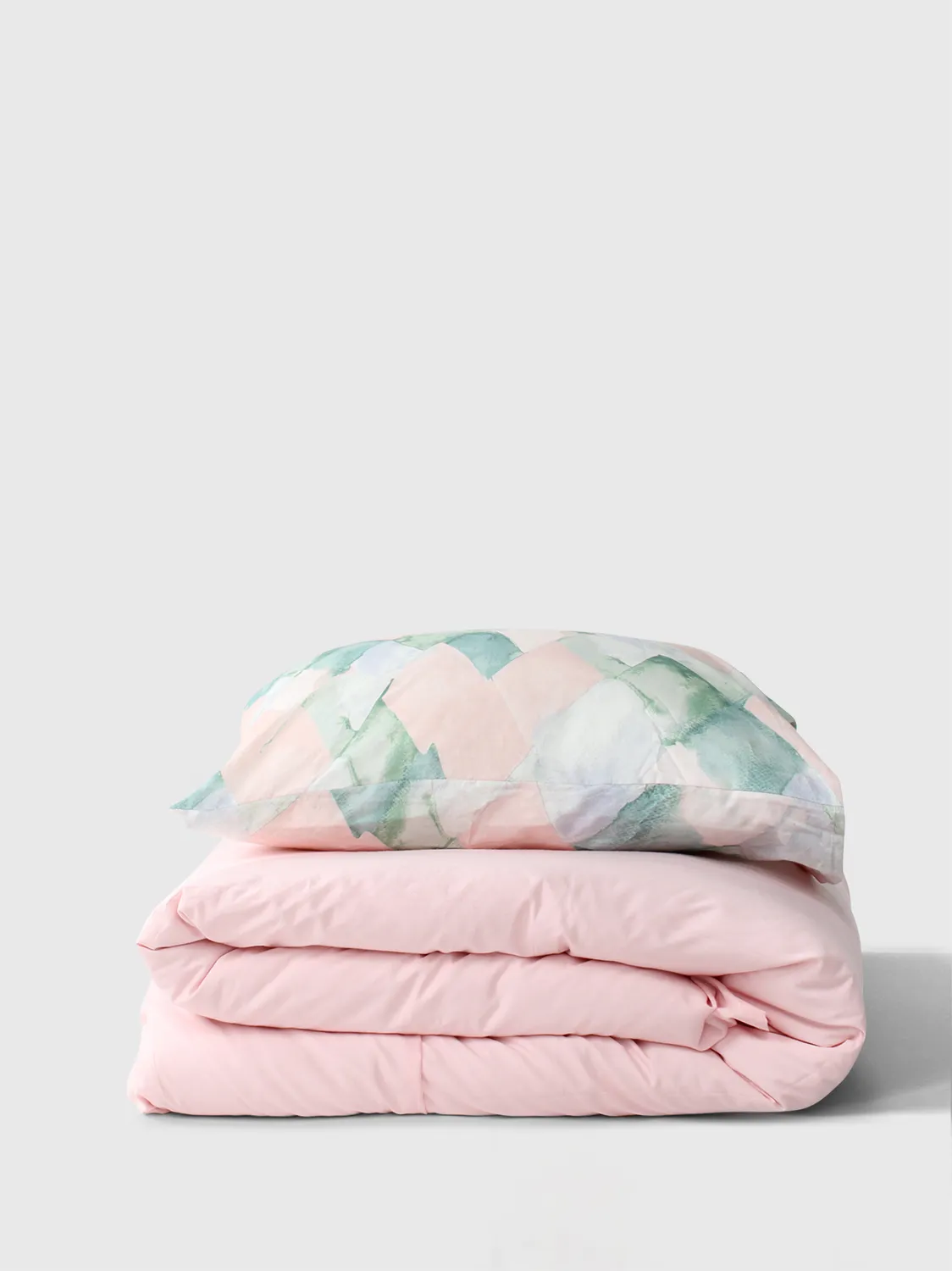 Dekbedovertrek set - Blanca (roze/groen)