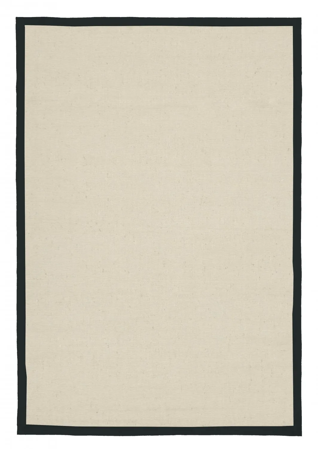 Sisal-vloerkleed - Agave (zwart/offwhite)