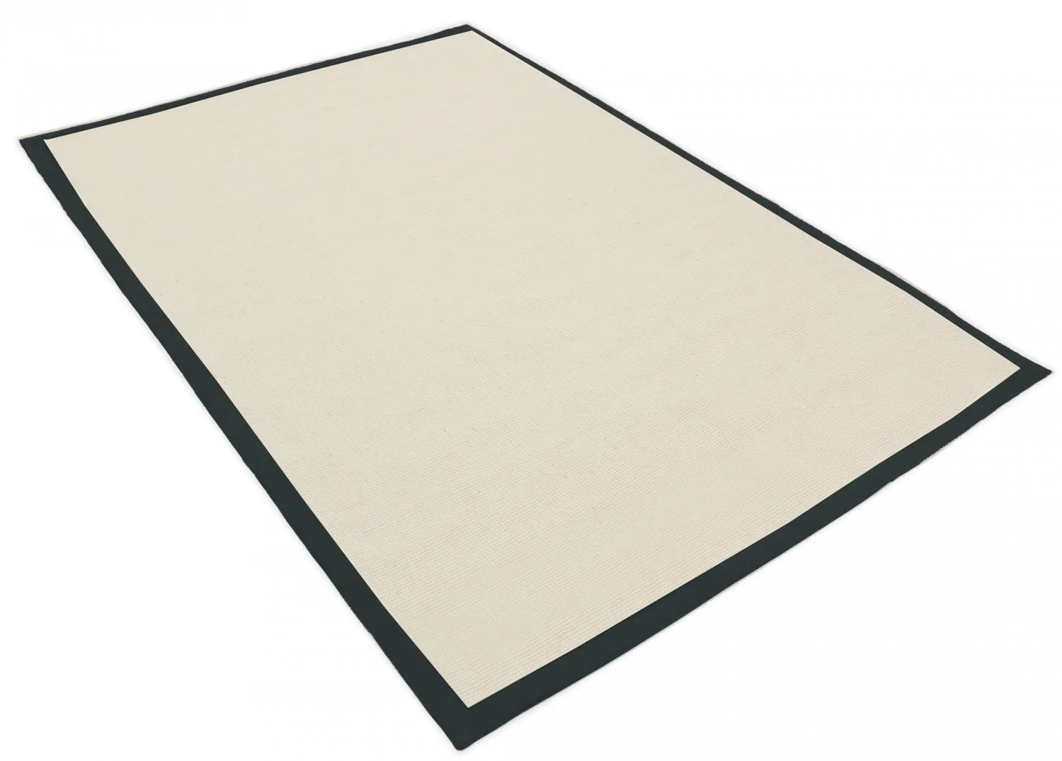 Sisal-vloerkleed - Agave (zwart/offwhite)