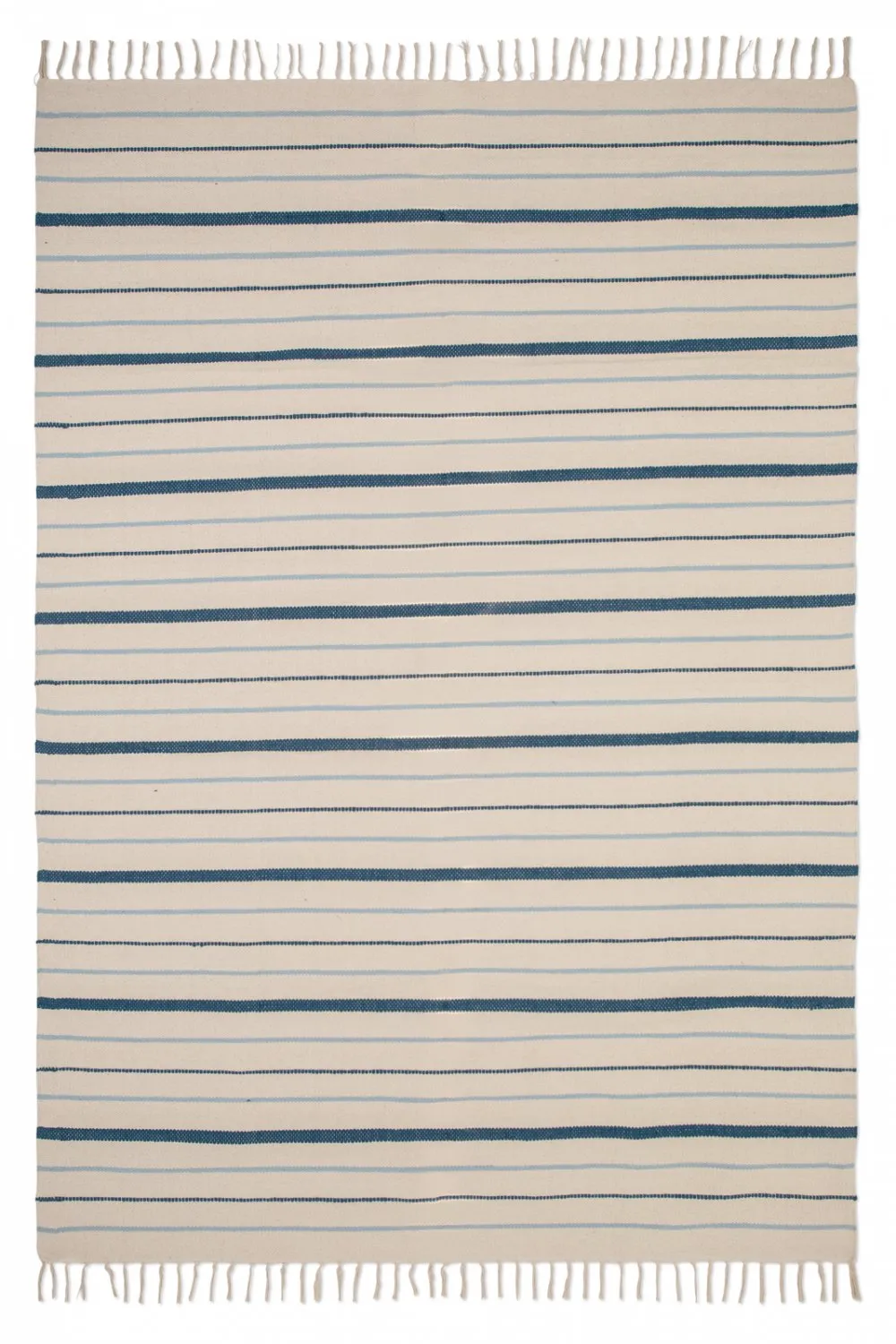 Voddenkleed Katoen - Boda (wit/blauw)