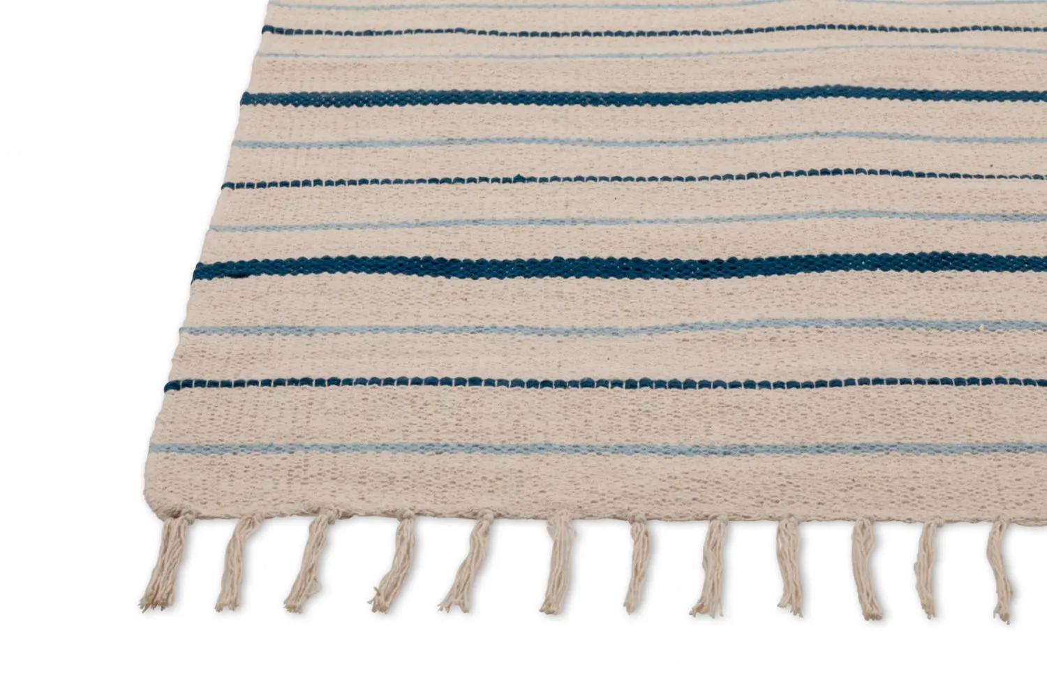 Voddenkleed Katoen - Boda (wit/blauw)