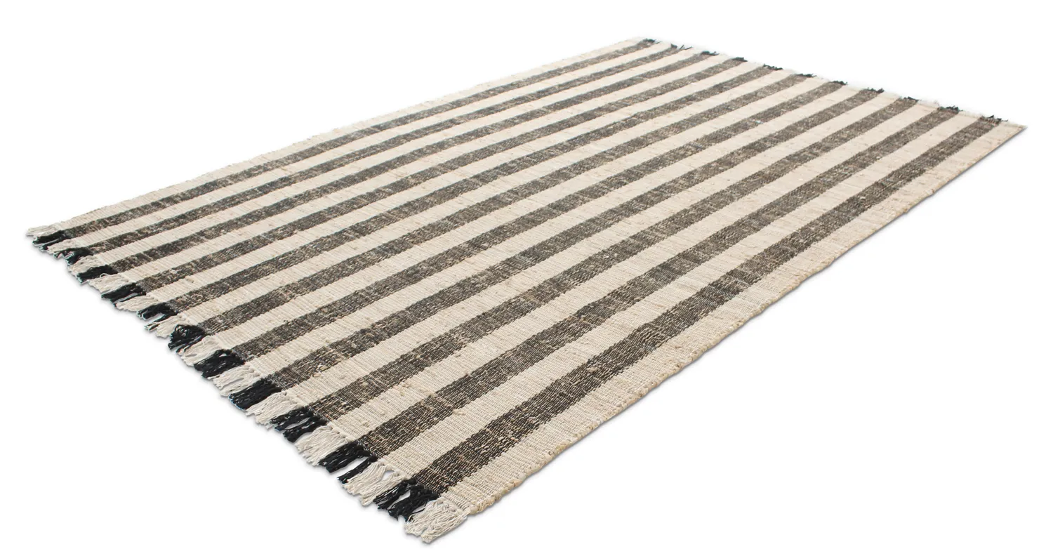 Vloerkleed Katoen - Hedda (zwart)