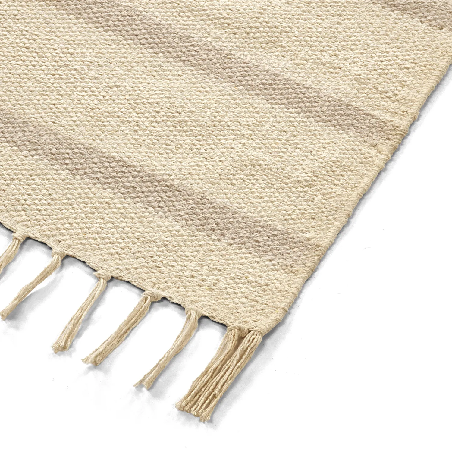 Vloerkleed Katoen - Helle (offwhite/grijs)