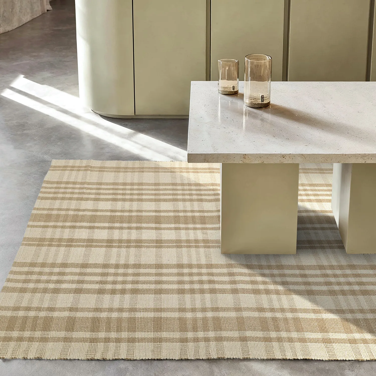 Vloerkleed Katoen - Husvik (beige)