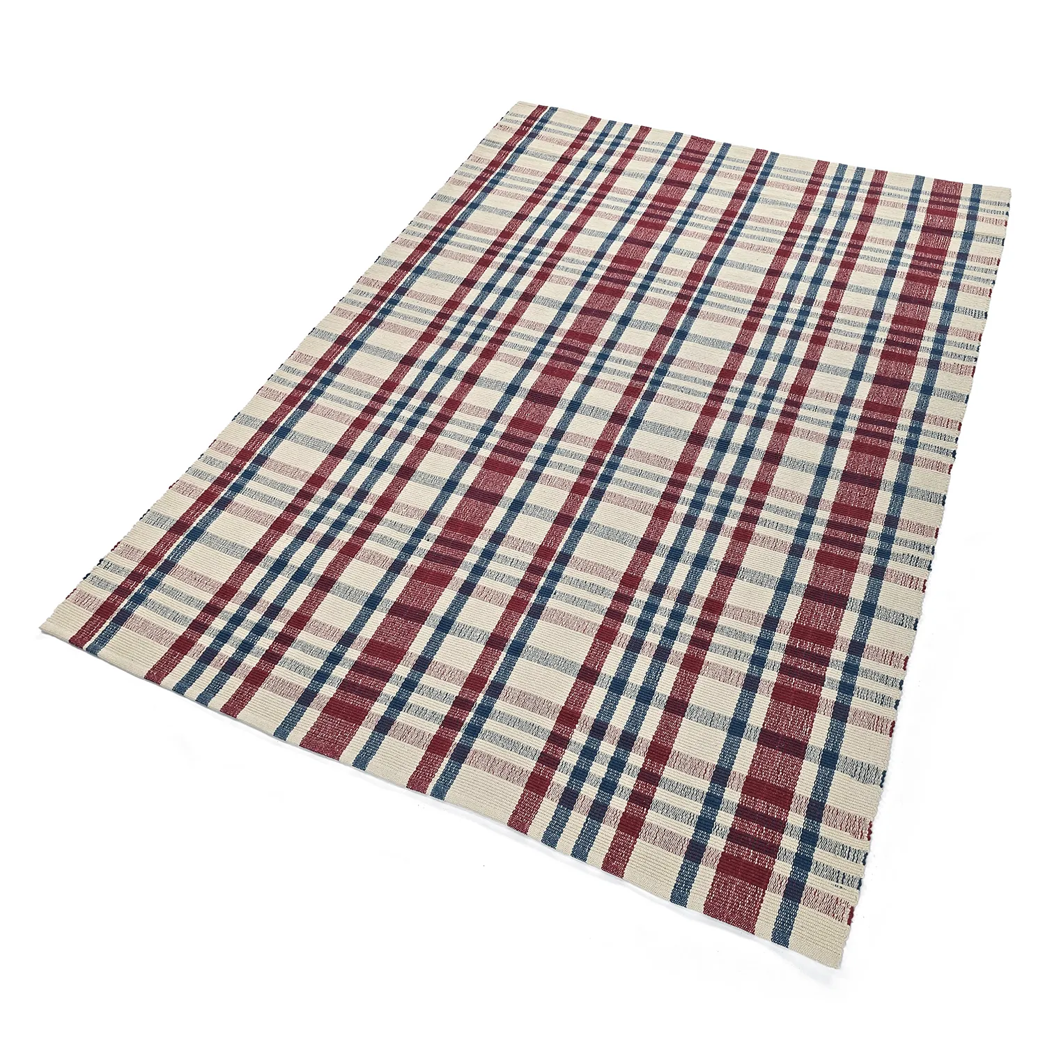 Vloerkleed Katoen - Husvik (crème/multikleur)