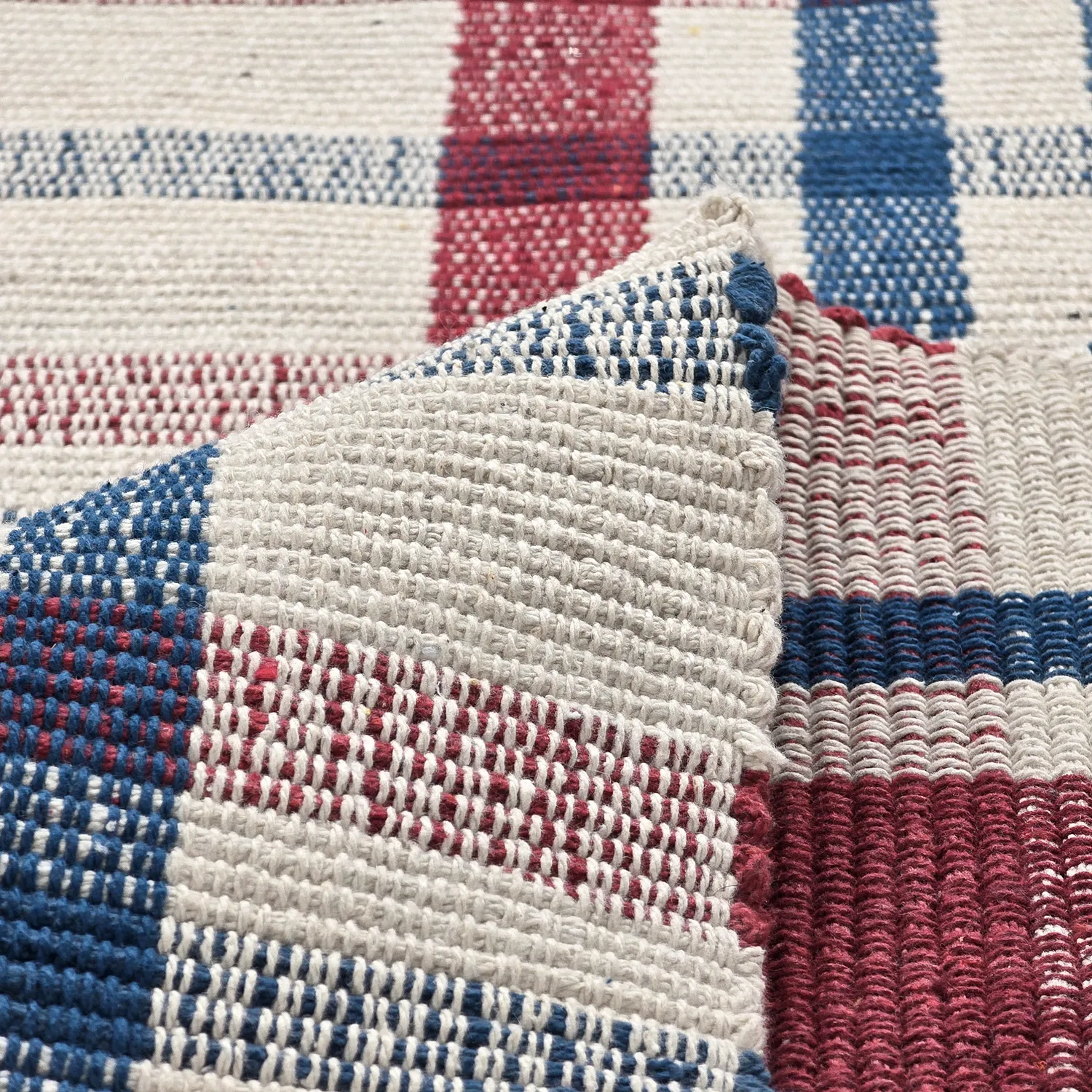 Vloerkleed Katoen - Husvik (crème/multikleur)