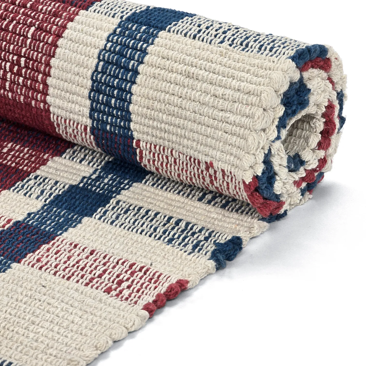 Vloerkleed Katoen - Husvik (crème/multikleur)