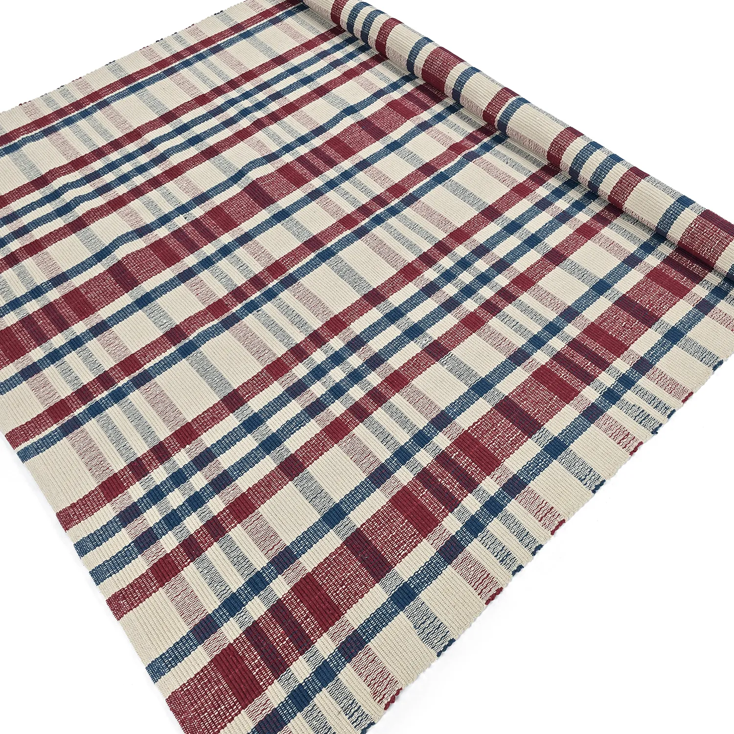 Vloerkleed Katoen - Husvik (crème/multikleur)