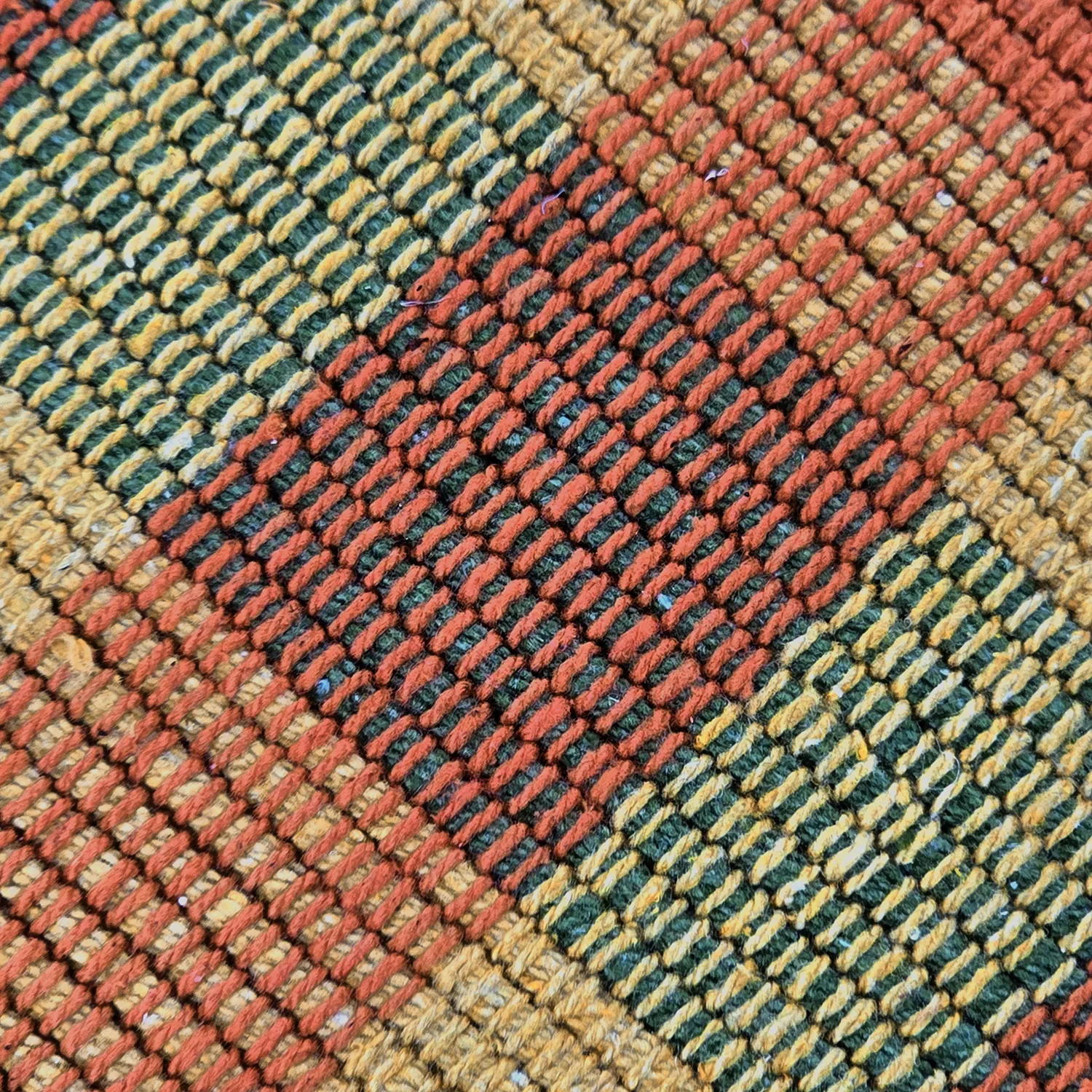 Vloerkleed Katoen - Husvik (mosterd/multikleur)