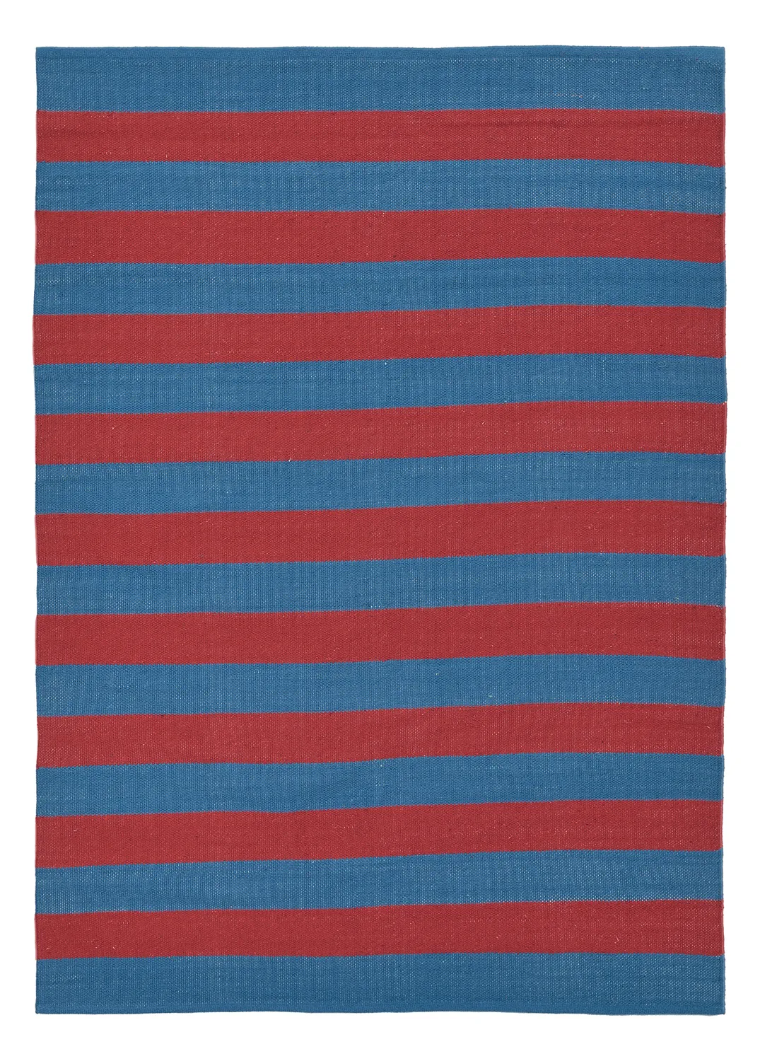 Vloerkleed Katoen - Nilo (rood/blauw)