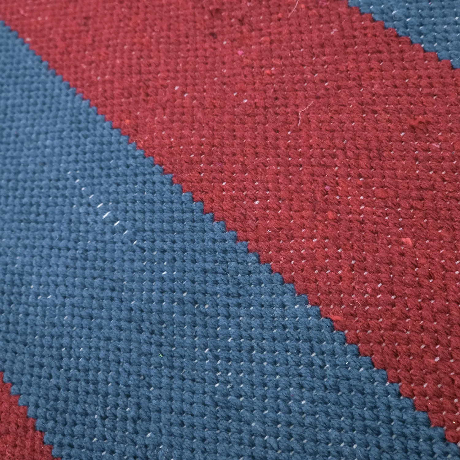 Vloerkleed Katoen - Nilo (rood/blauw)