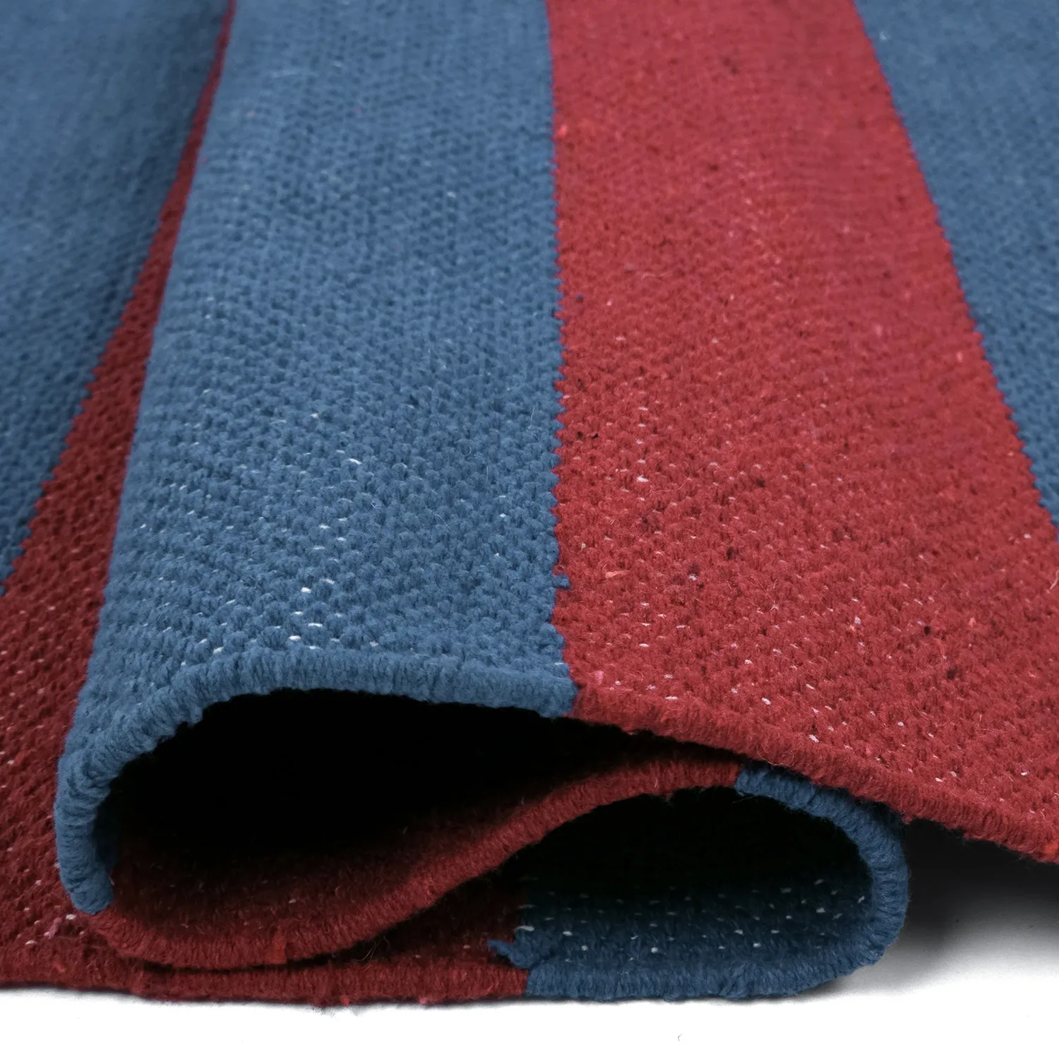 Vloerkleed Katoen - Nilo (rood/blauw)