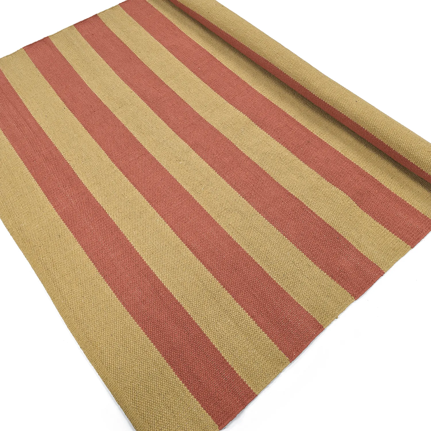 Vloerkleed Katoen - Nilo (mosterdgeel/terracotta)