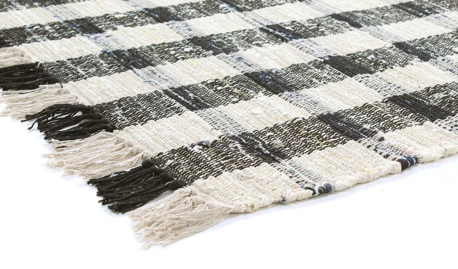 Vloerkleed Katoen - Noomi (zwart)