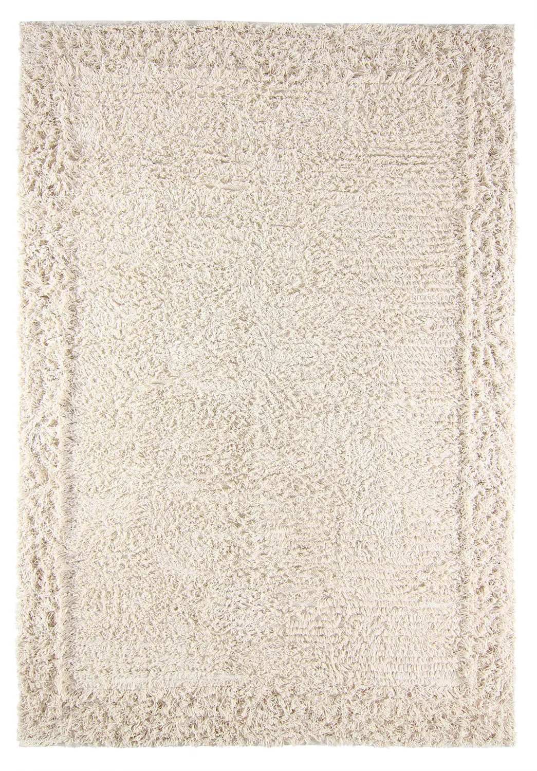 Hoogpolig vloerkleed - Bonnie Natural Cotton Shaggy (natuur)