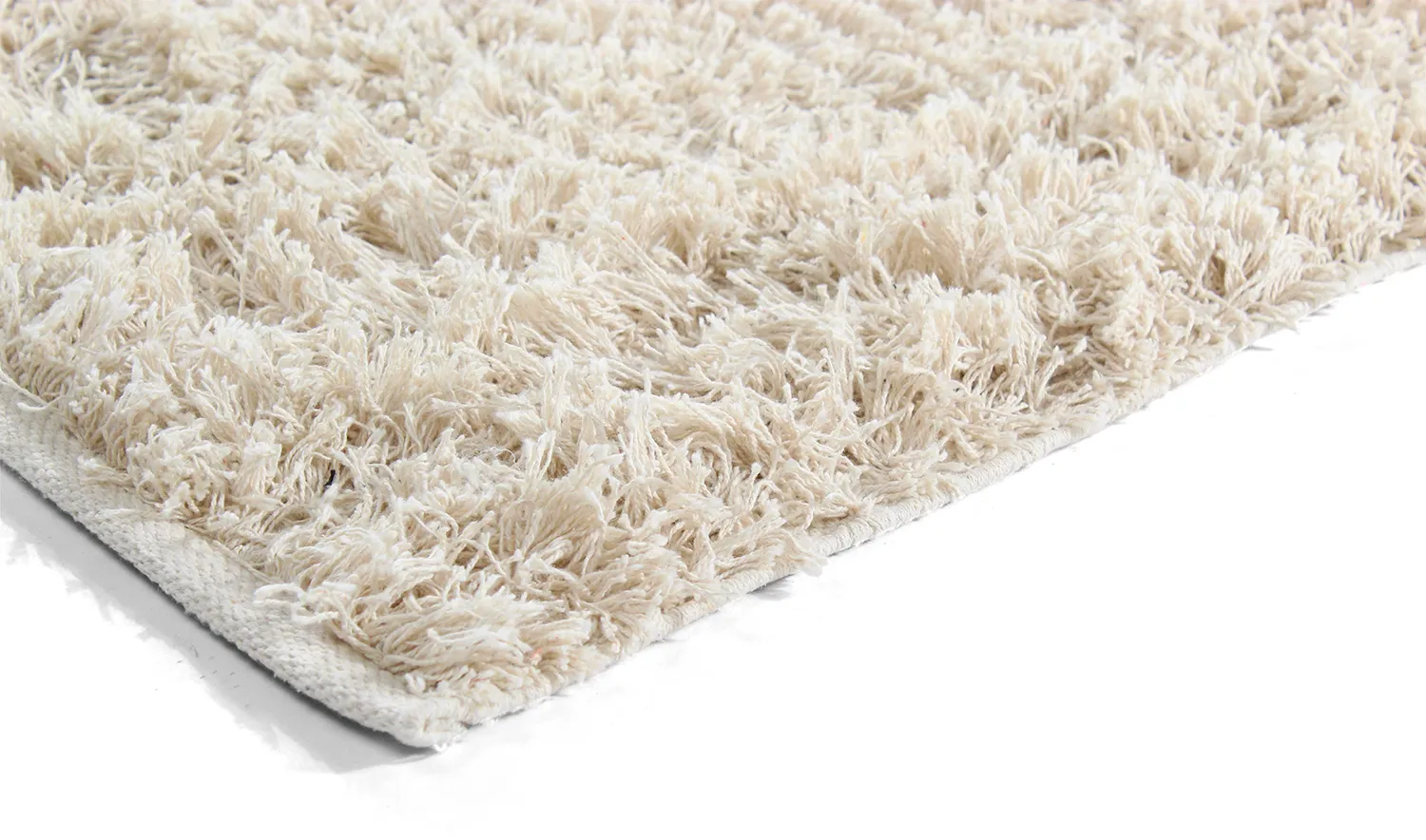 Hoogpolig vloerkleed - Bonnie Natural Cotton Shaggy (natuur)