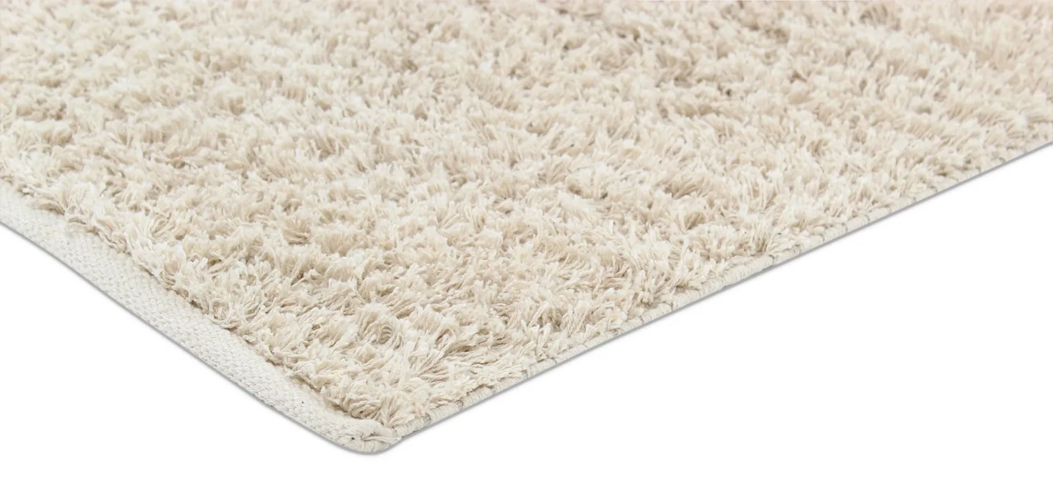 Hoogpolig vloerkleed - Enya Natural Cotton Shaggy (natuur)