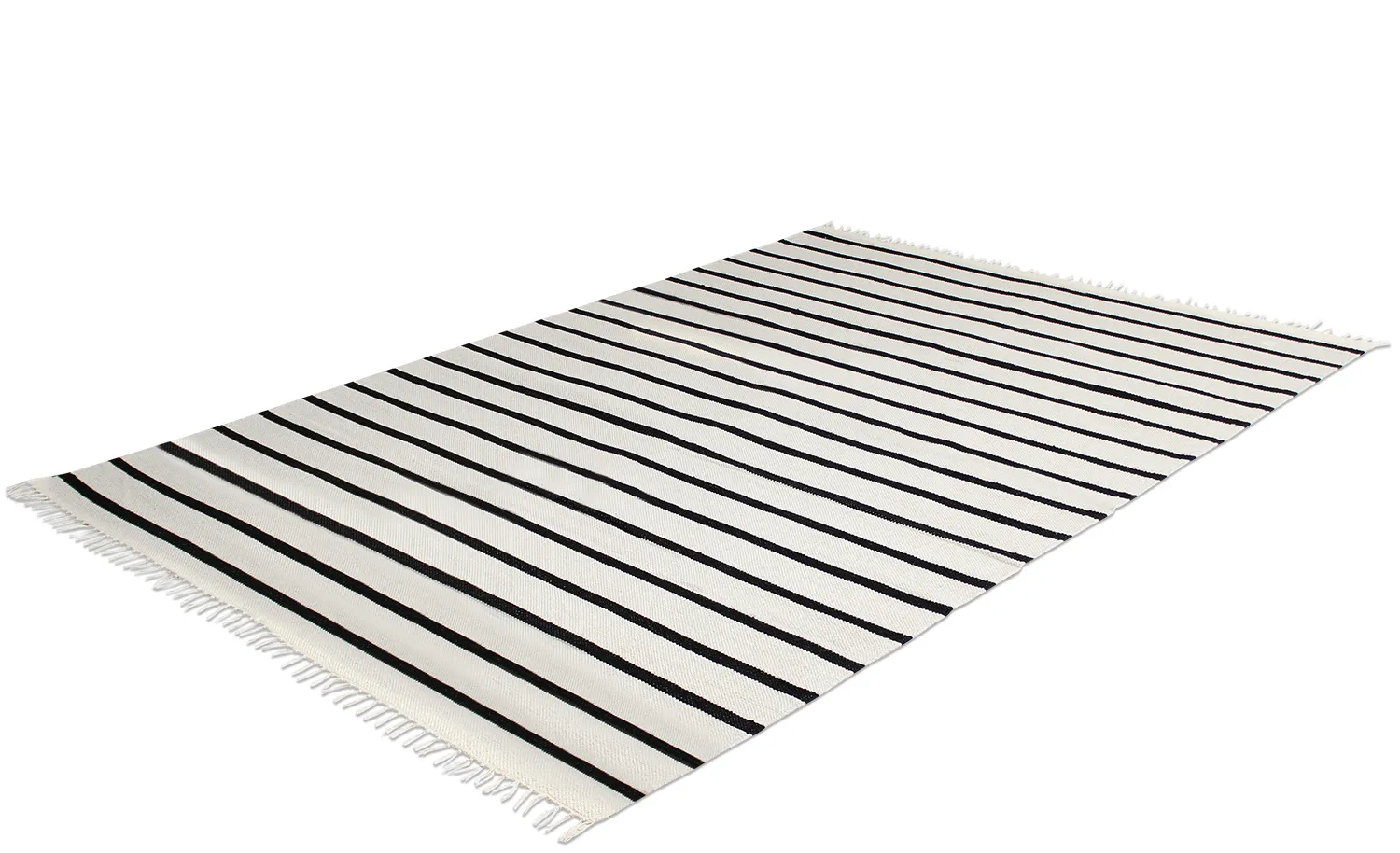 Vloerkleed Katoen - Helle (offwhite/zwart)